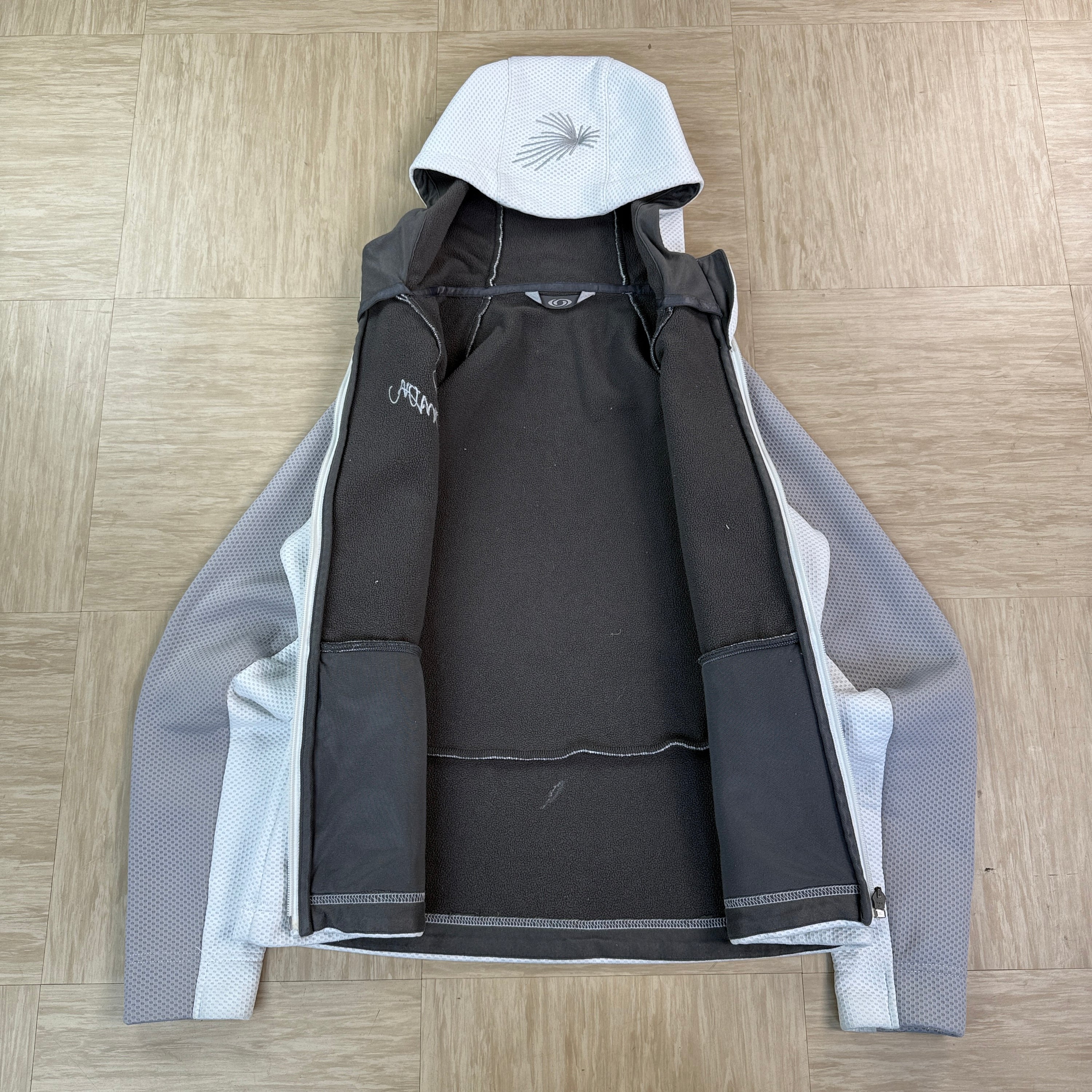 Salomon 2006 technical motomesh embroidered zip up hoodie (S)