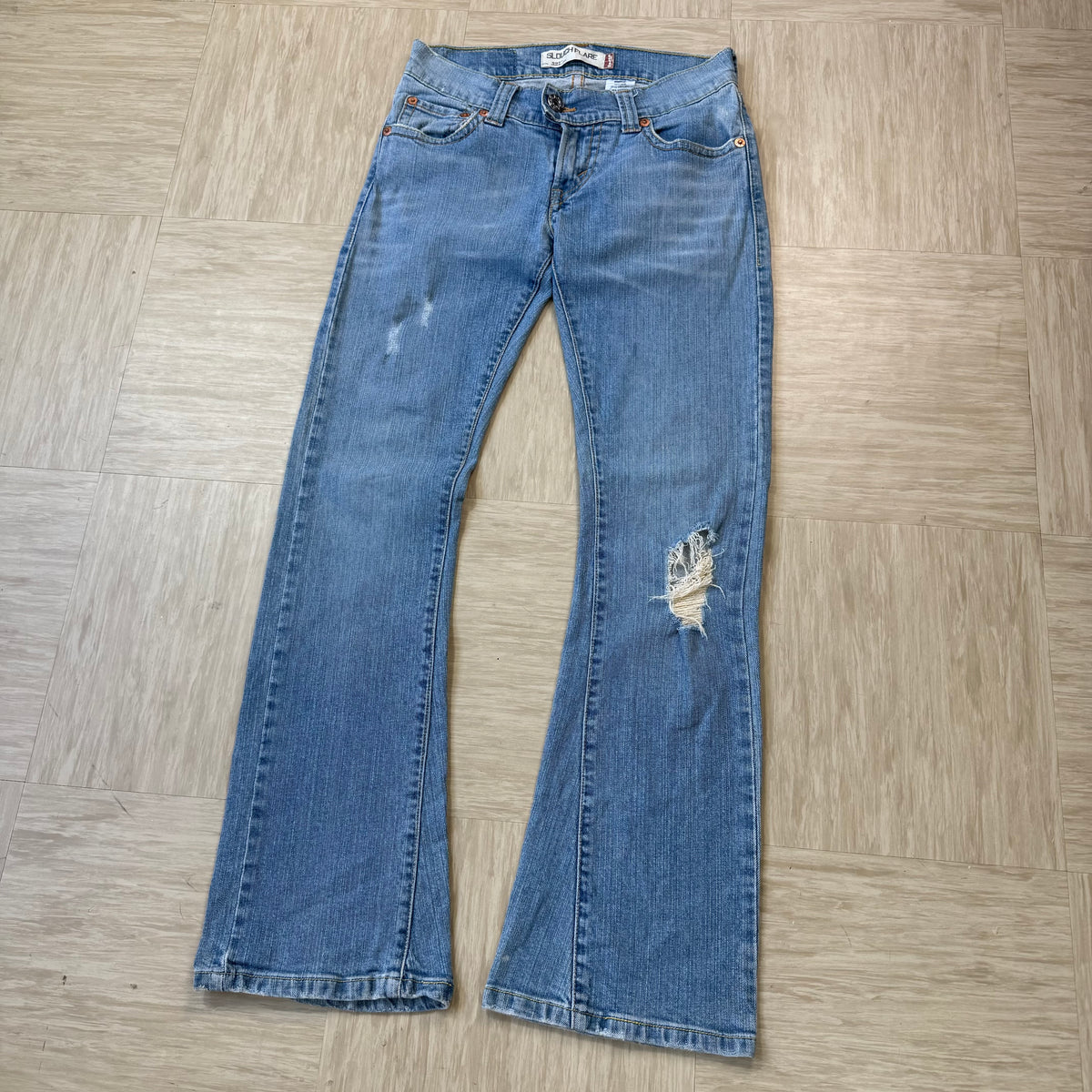 Levi 527 2000's slouch flare denim jeans (S)