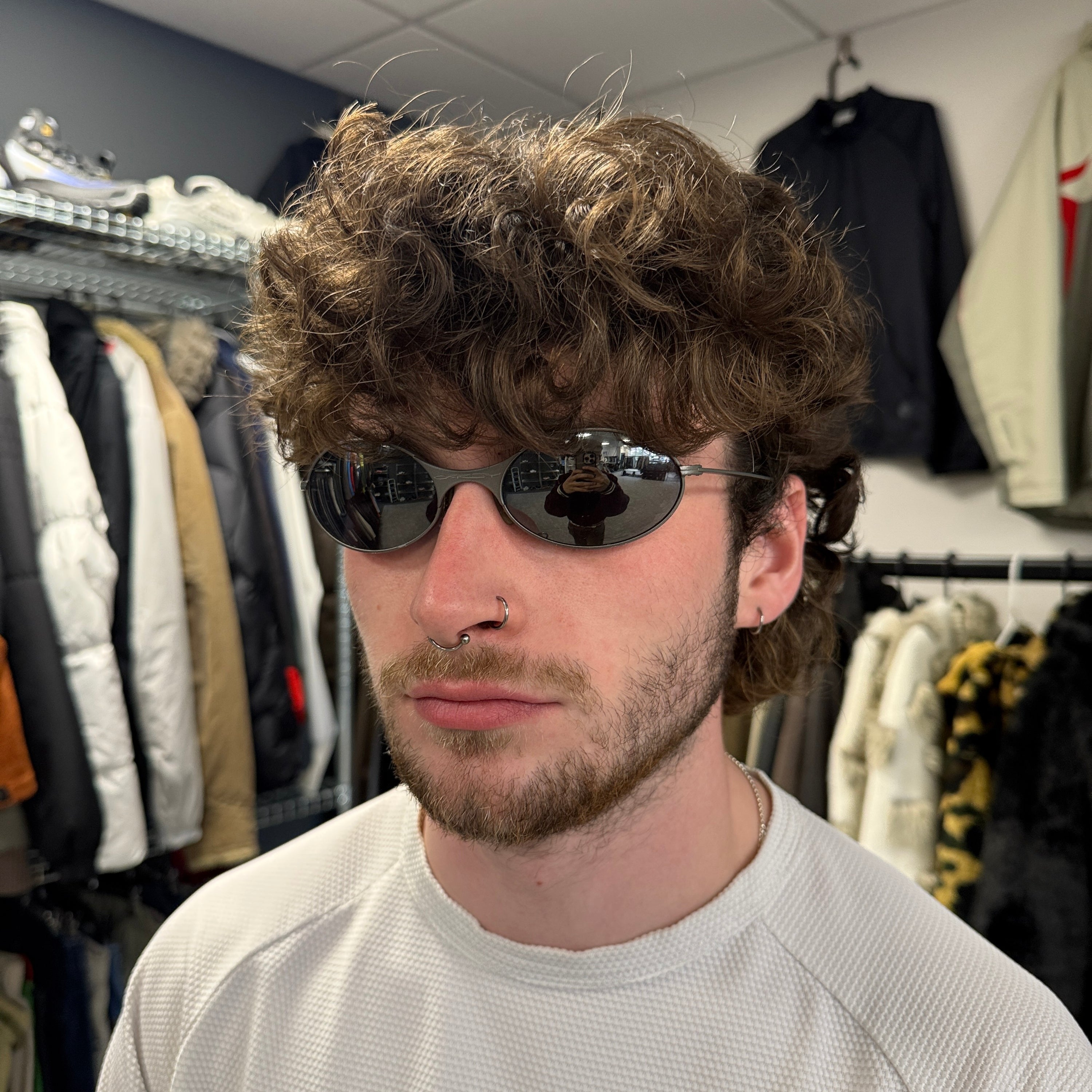 Oakley 1990's e-wire metal sunglasses (OS)