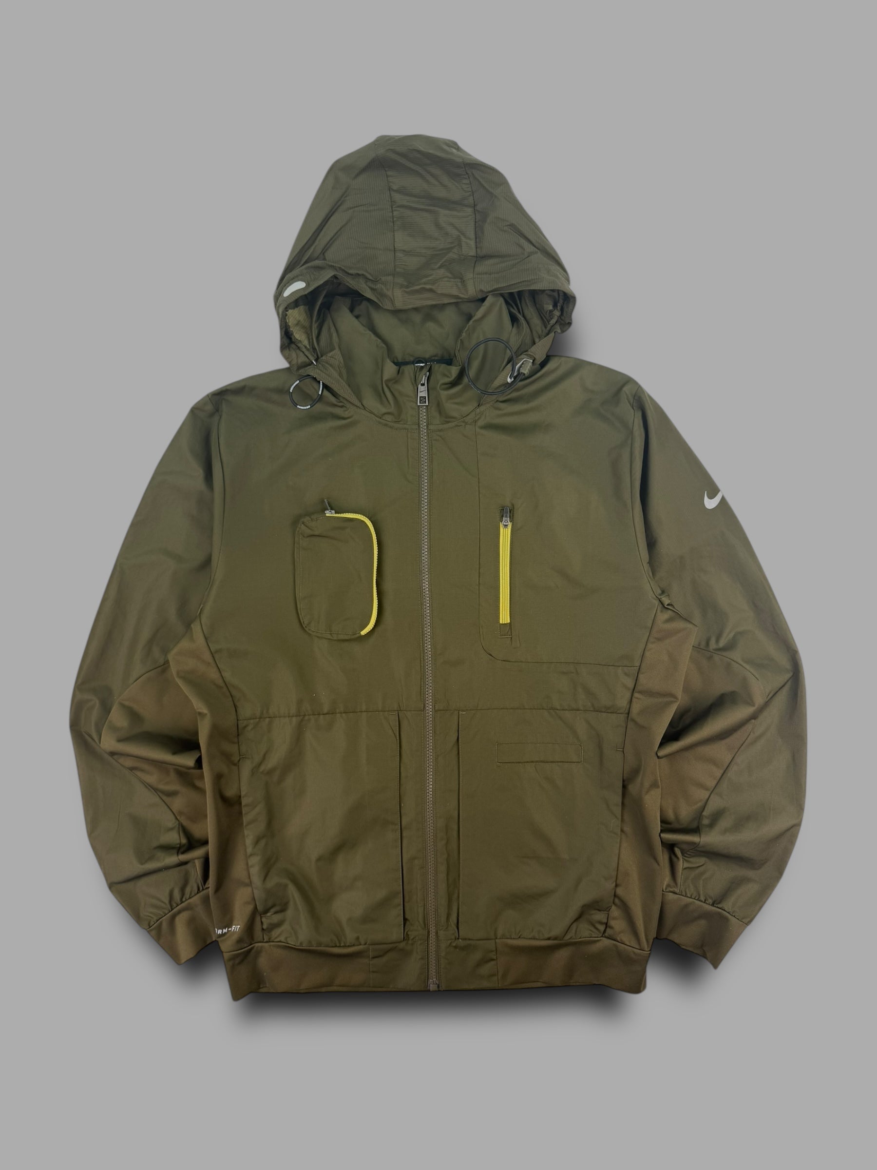 Nike 2000's storm-fit technical multi-pocket running track jacket (M)