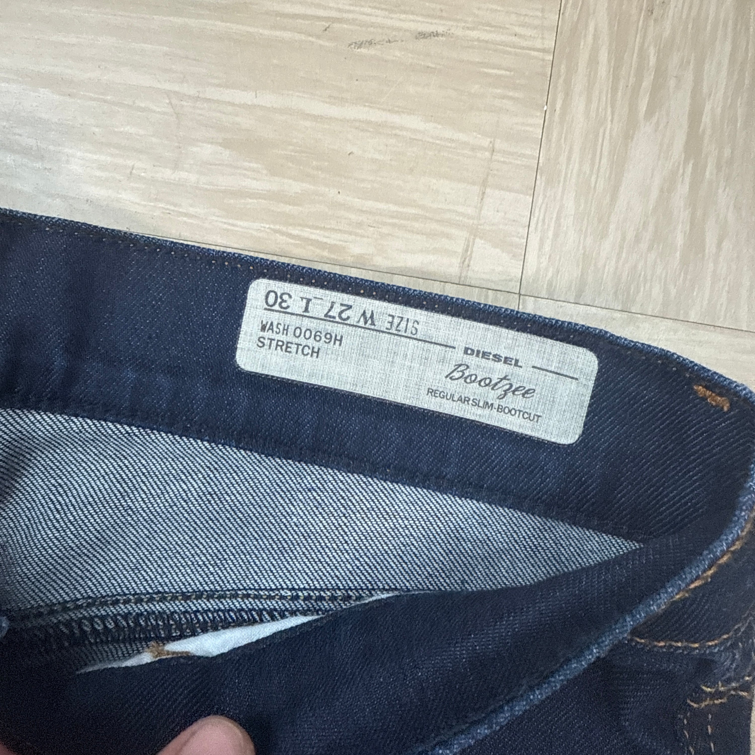Diesel 2000's dark regular slim bootcut jeans (S)