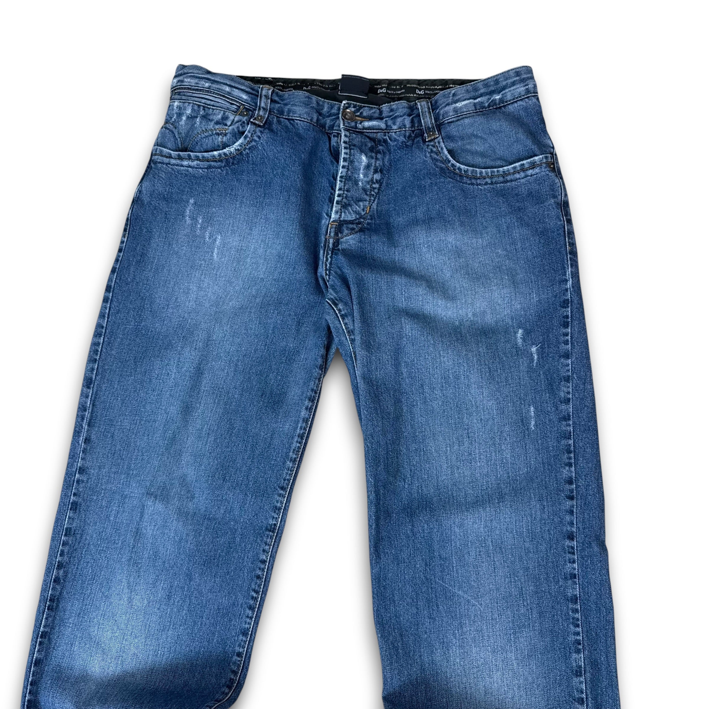Dolce and gabbana 2000's low rise baggy straight leg denim jeans (M-L)