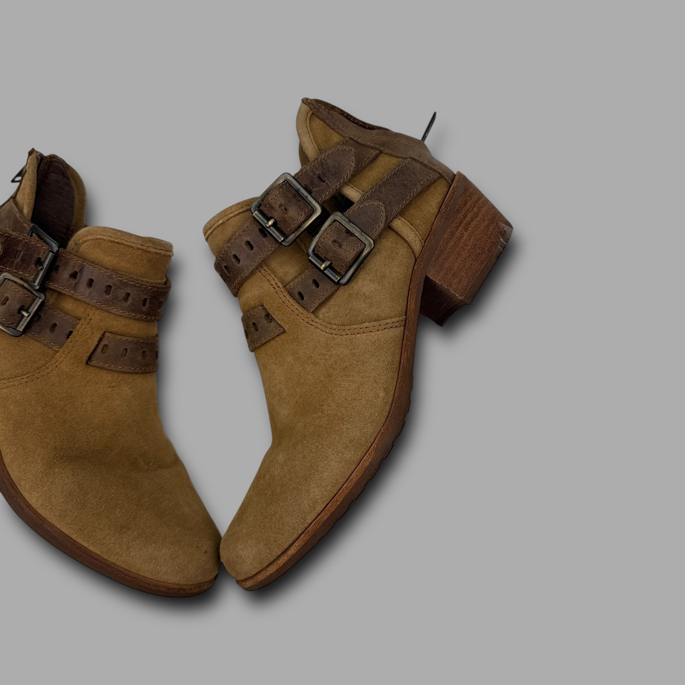 Ugg patsy suede ankle boots with buckles (UK5.5)