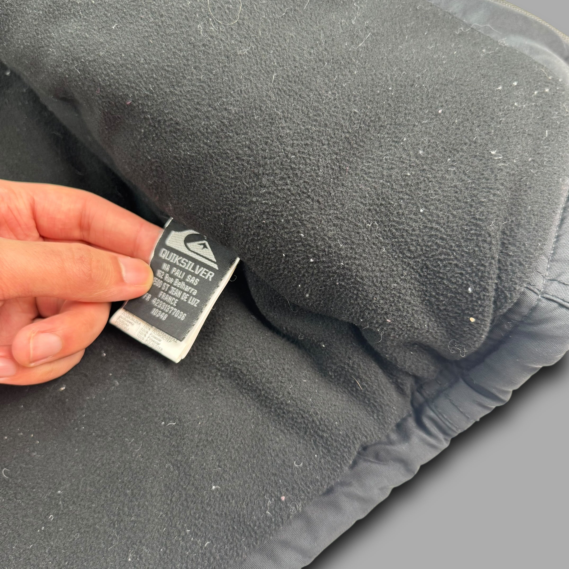 Quiksilver 2000's technical multi pocket fur hood shell jacket (L) wms