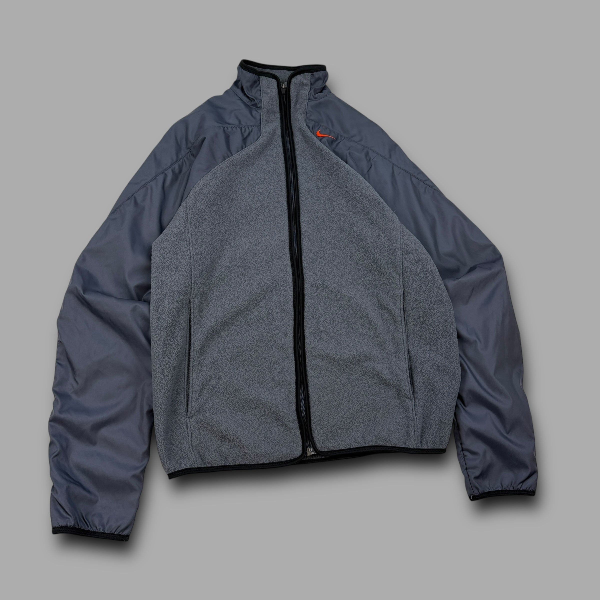 Nike 2000's technical panelled zip-up fleece jacket (S)