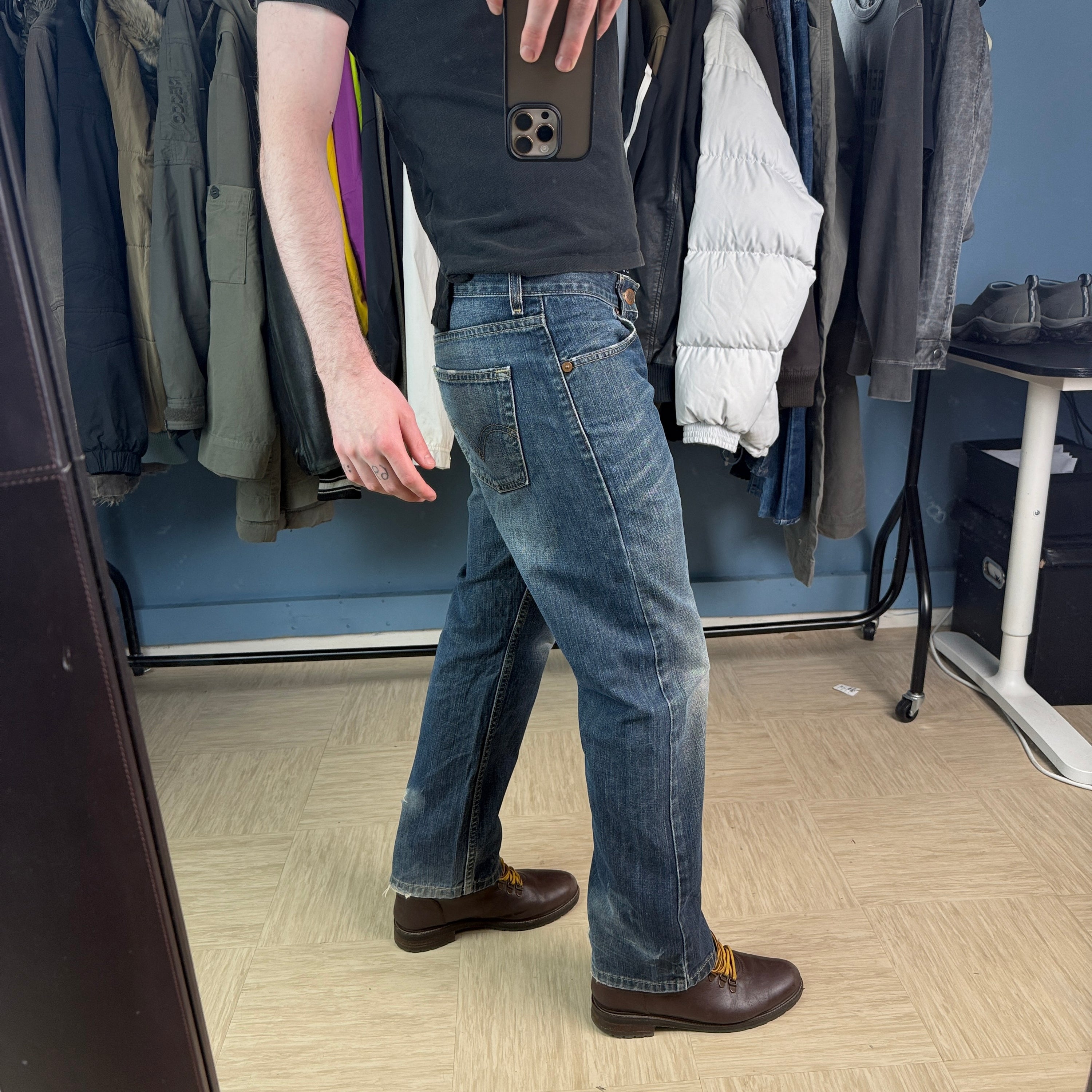 Levi's 514 2000's slim straight fit denim jeans (S)
