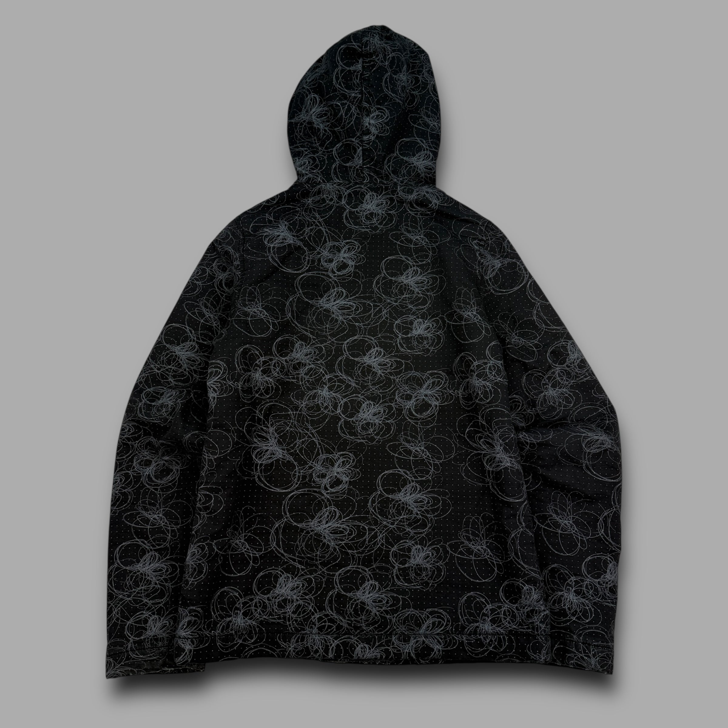 Ripcurl 2000's technical fleece lined, graphic pop button jacket (XS) wms