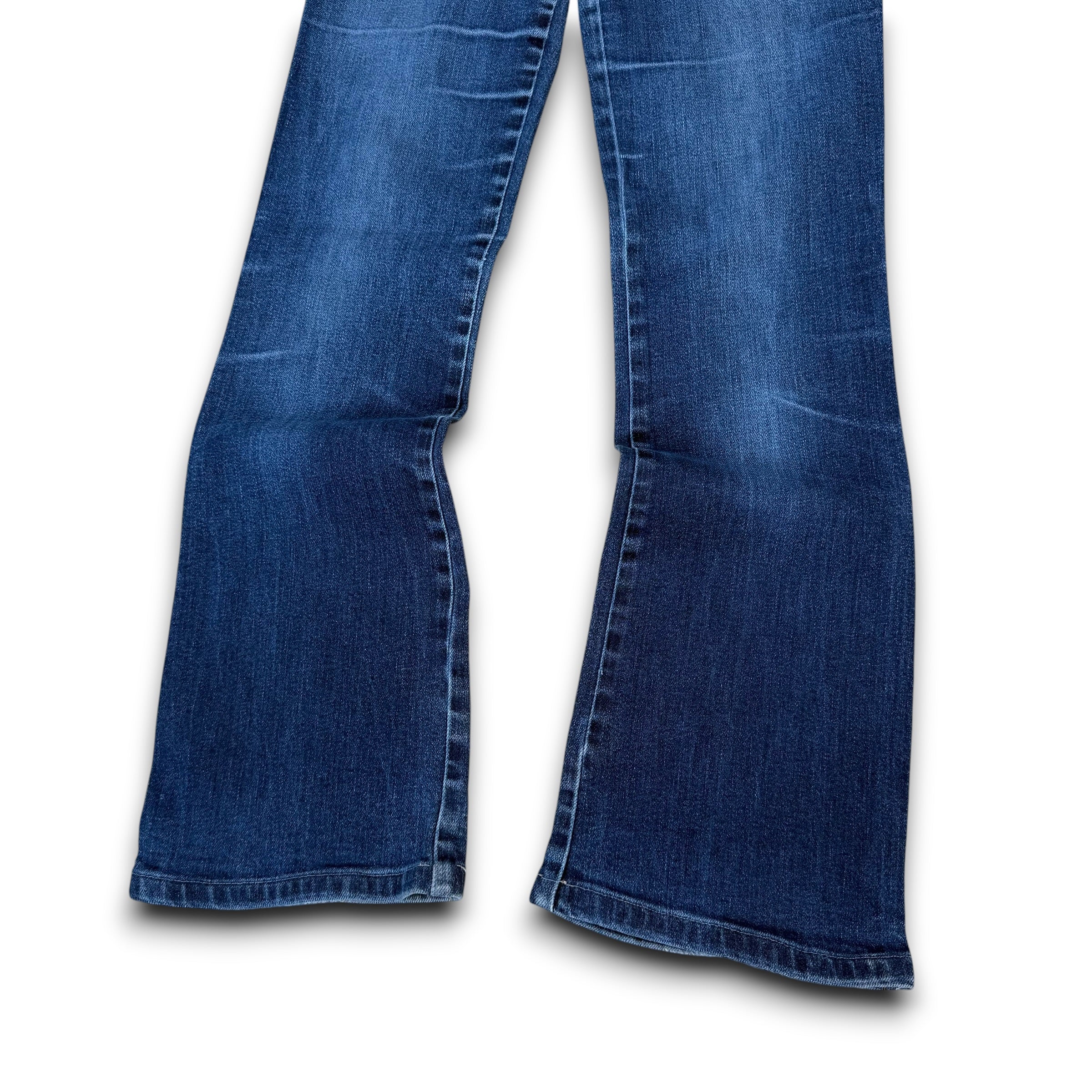 Moschino 2000's low waisted fitted denim bootcut jeans (S)