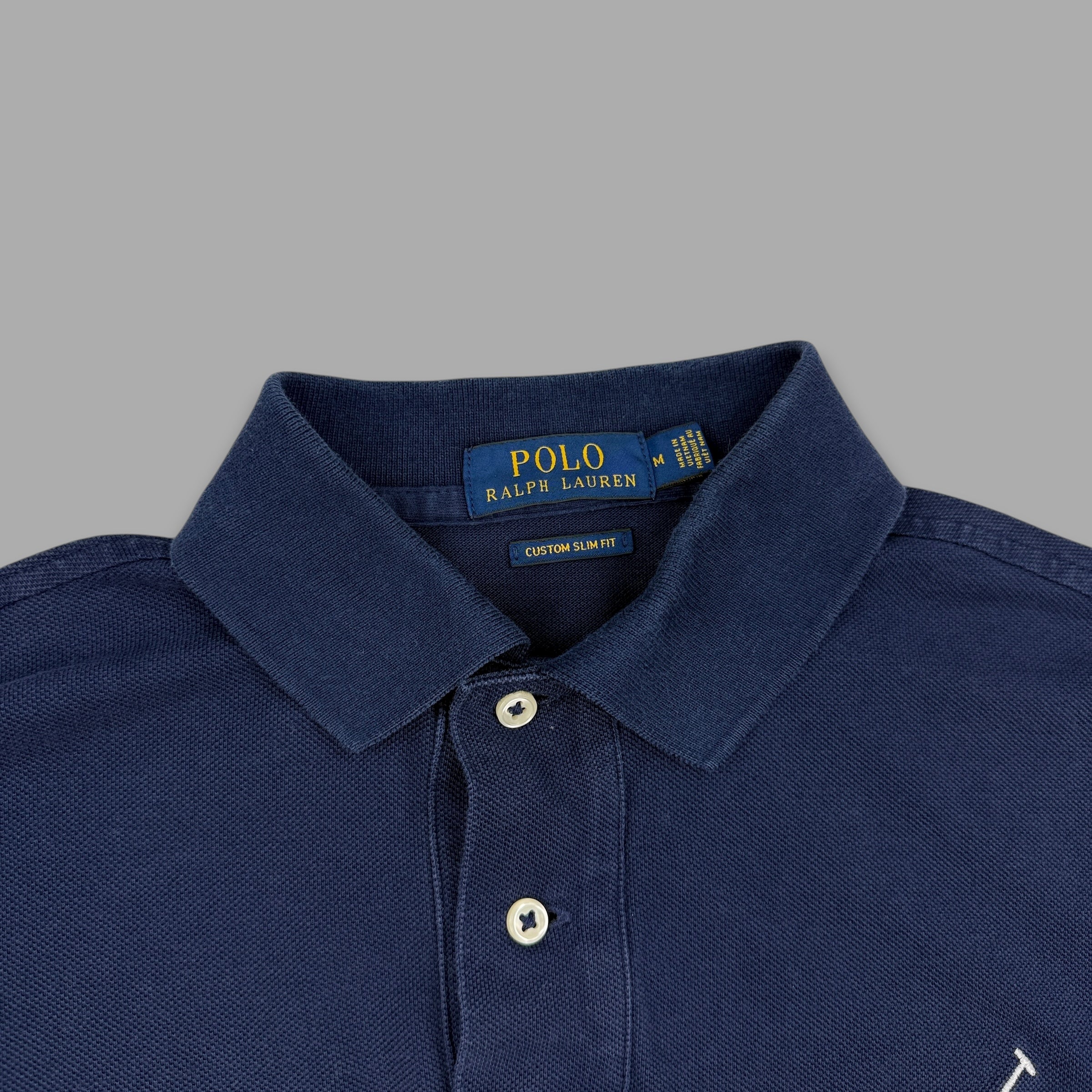 Ralph Lauren 2000's embroidered big pony polo shirt (M)