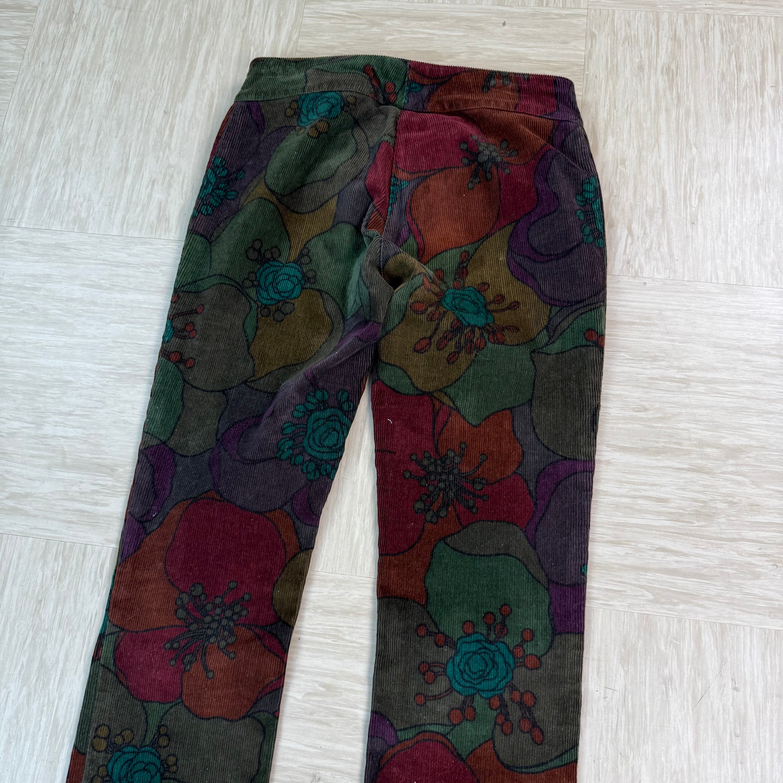 Miss sixty 2000's low Roxy corduroy pattered jeans (XS) wms