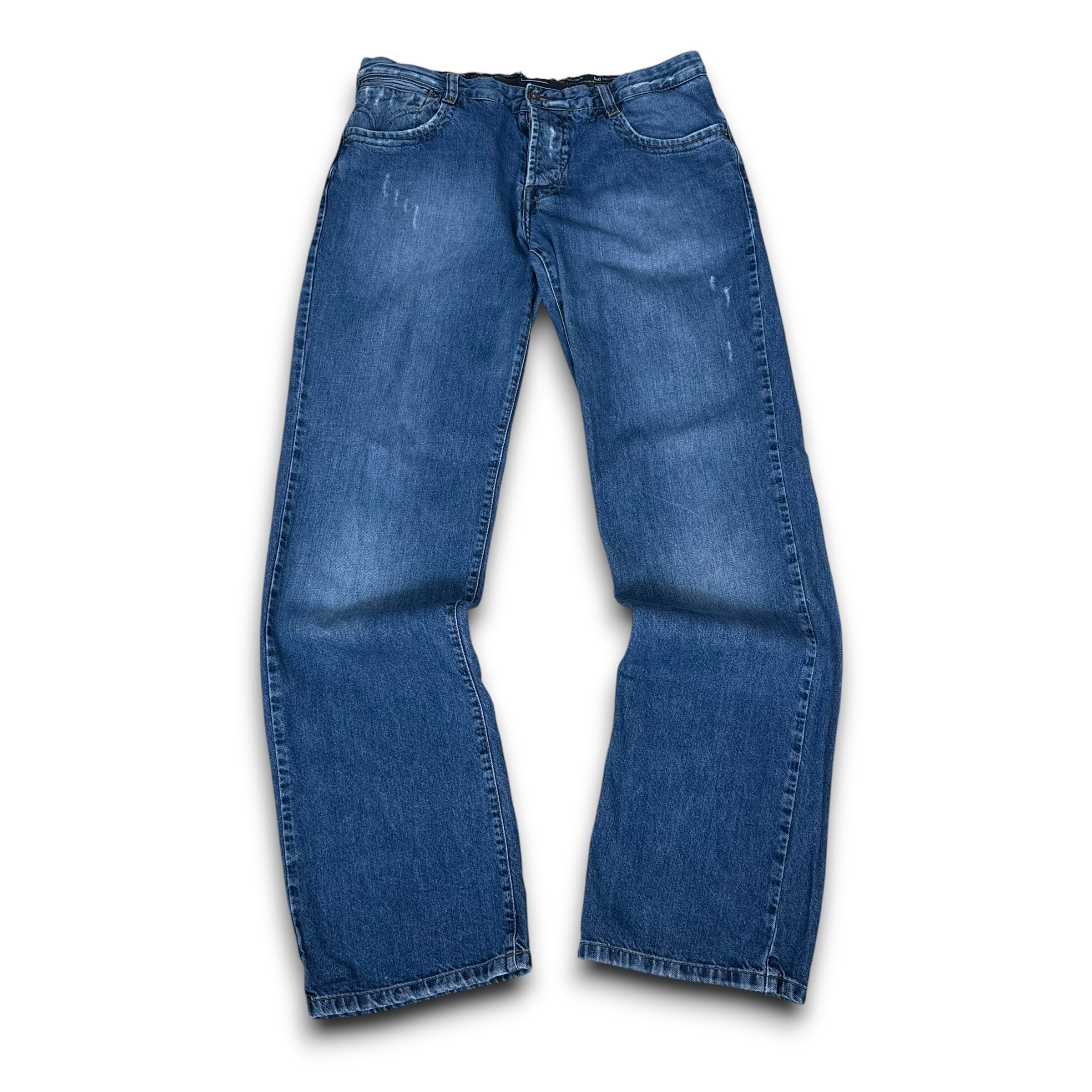 Dolce and gabbana 2000's low rise baggy straight leg denim jeans (M-L)