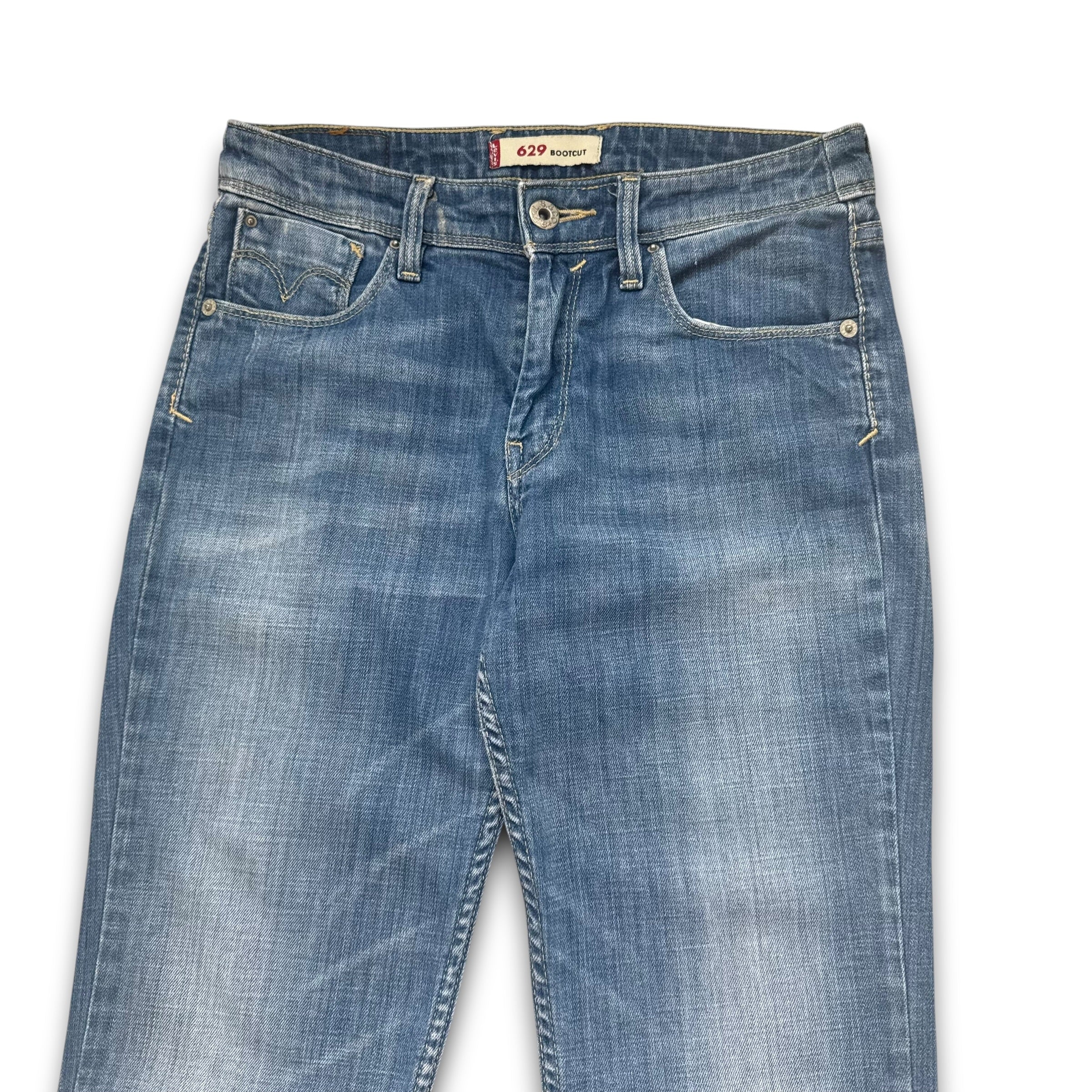 Levi's 629 2000's faded washed denim bootcut jeans (XS)