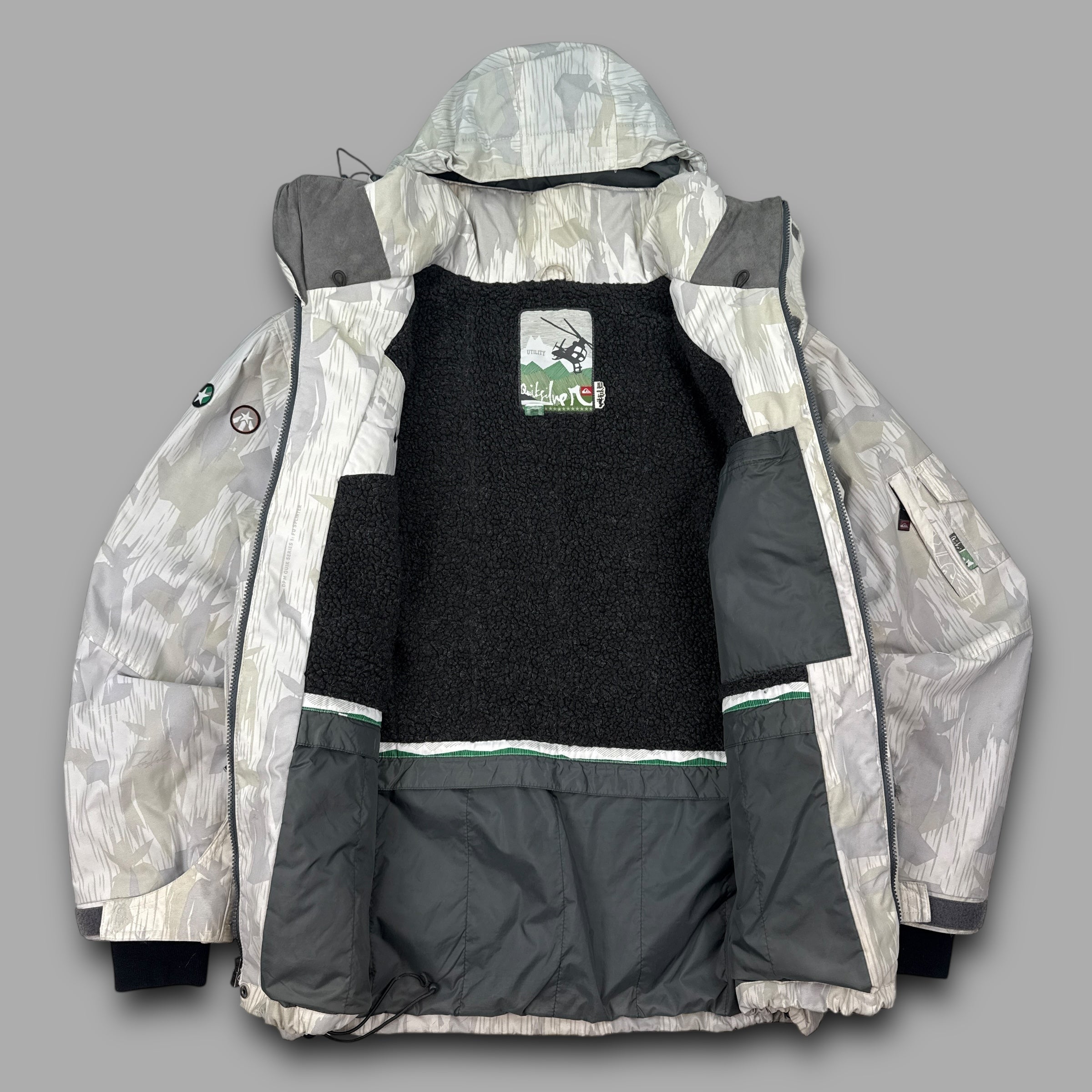 Quiksilver x futura 2007 FU splinter DMP ski jacket (M)