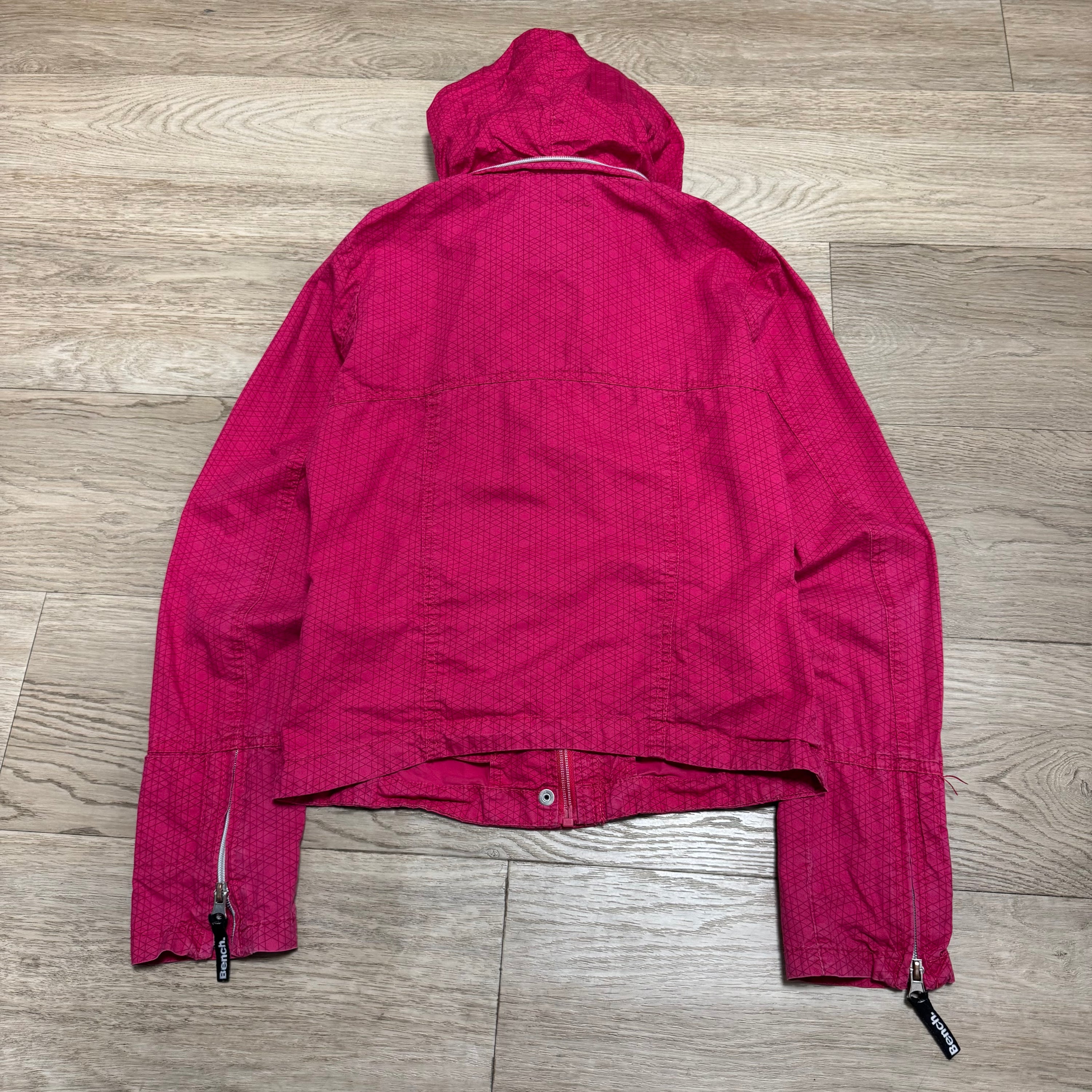 Bench 2000's cropped monogram zip up jacket (XS) wms