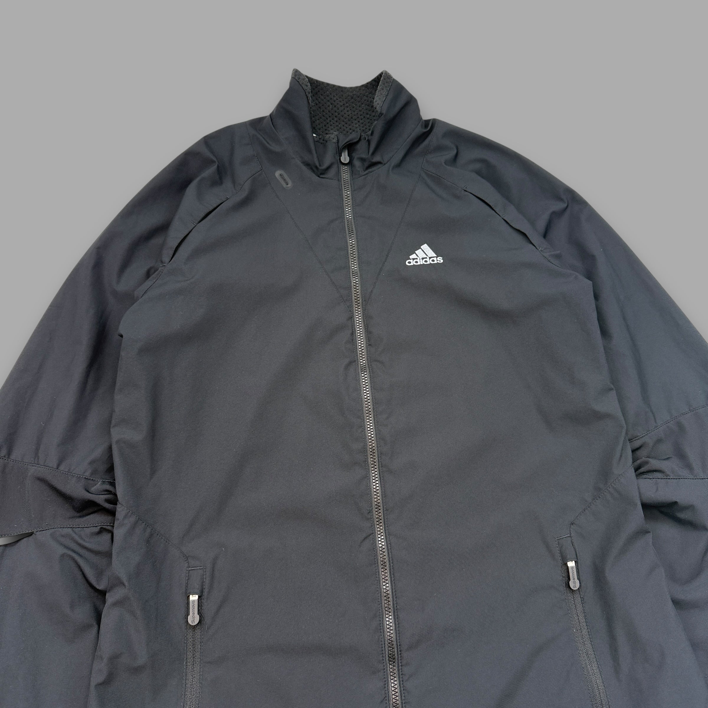 Adidas 2009 technical articulated nylon running track jacket (S)