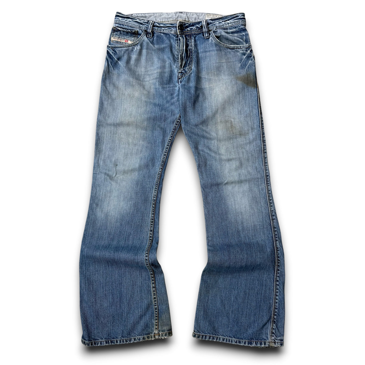 Diesel zaf 2000's relaxed flared bootcut denim jeans (S)