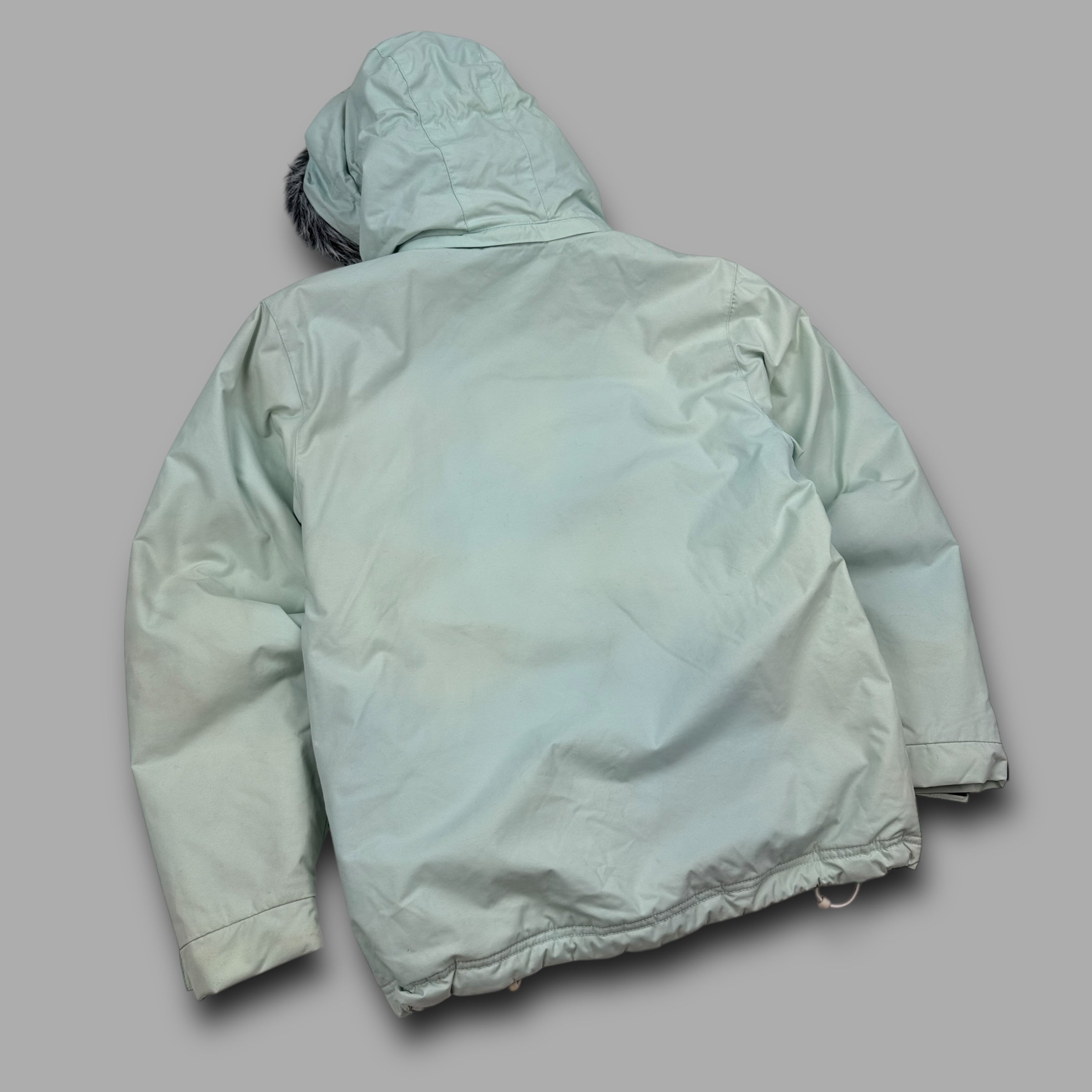 Billabong 2000's technical panelled fur hood ski jacket (XL) wms