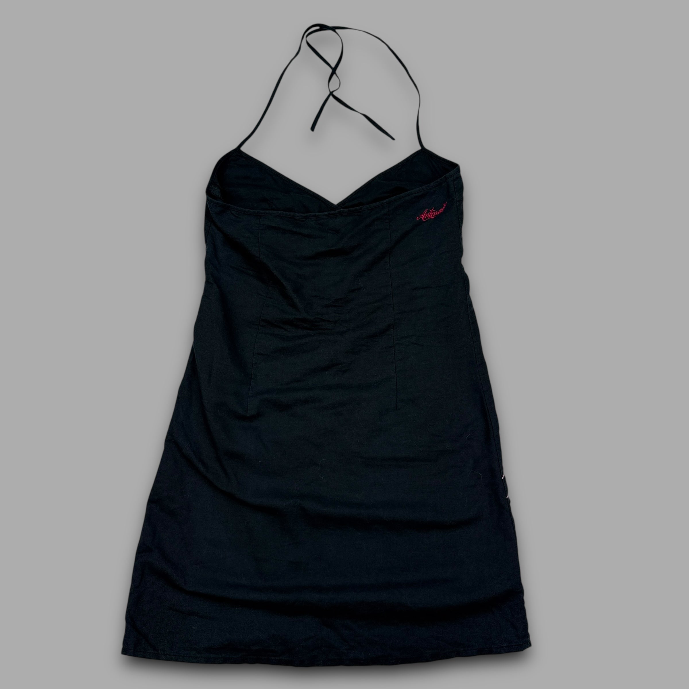 Animal 2000's halter neck embroidered slip dress (S) wms