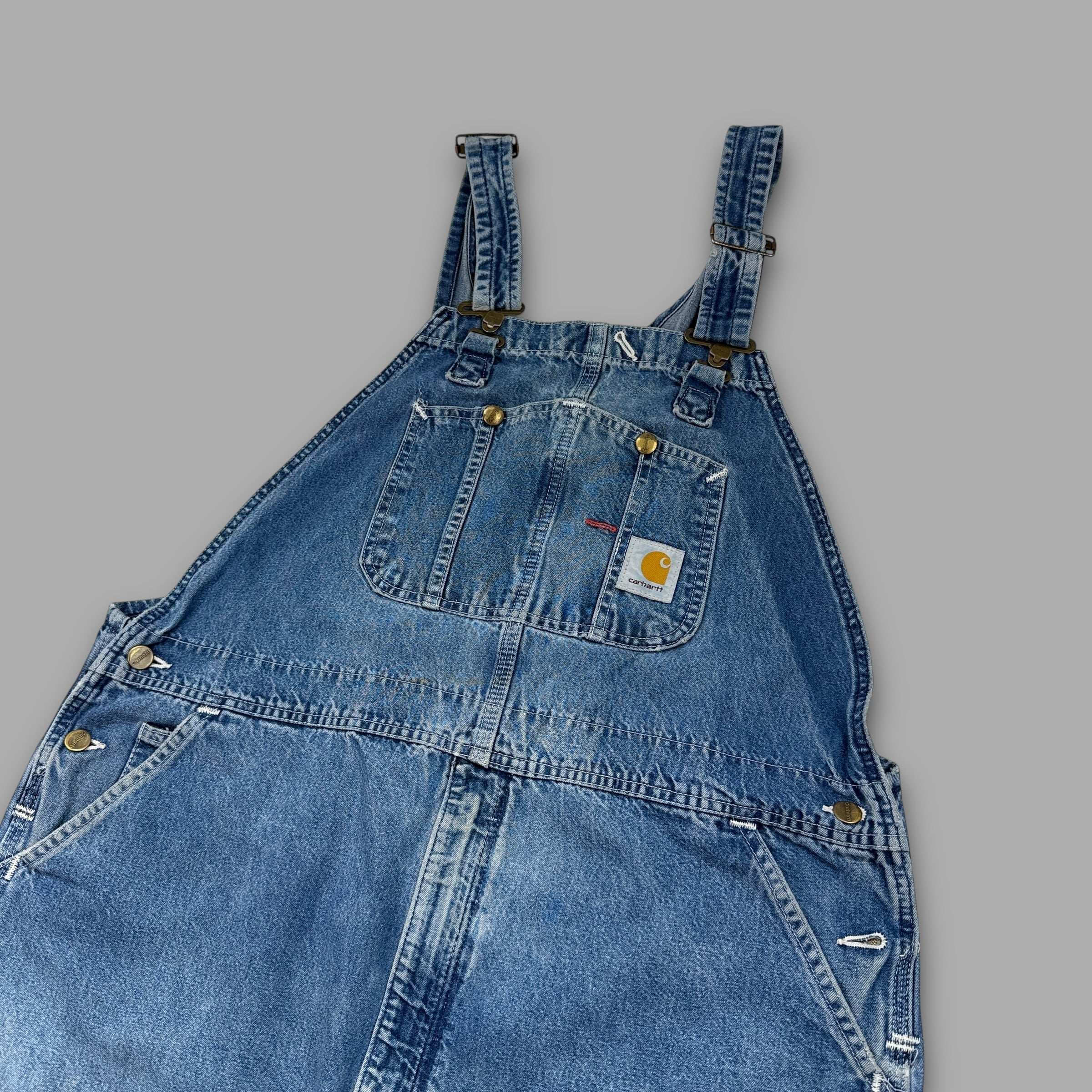 Carhartt 2000's pullover baggy denim dungarees (M)