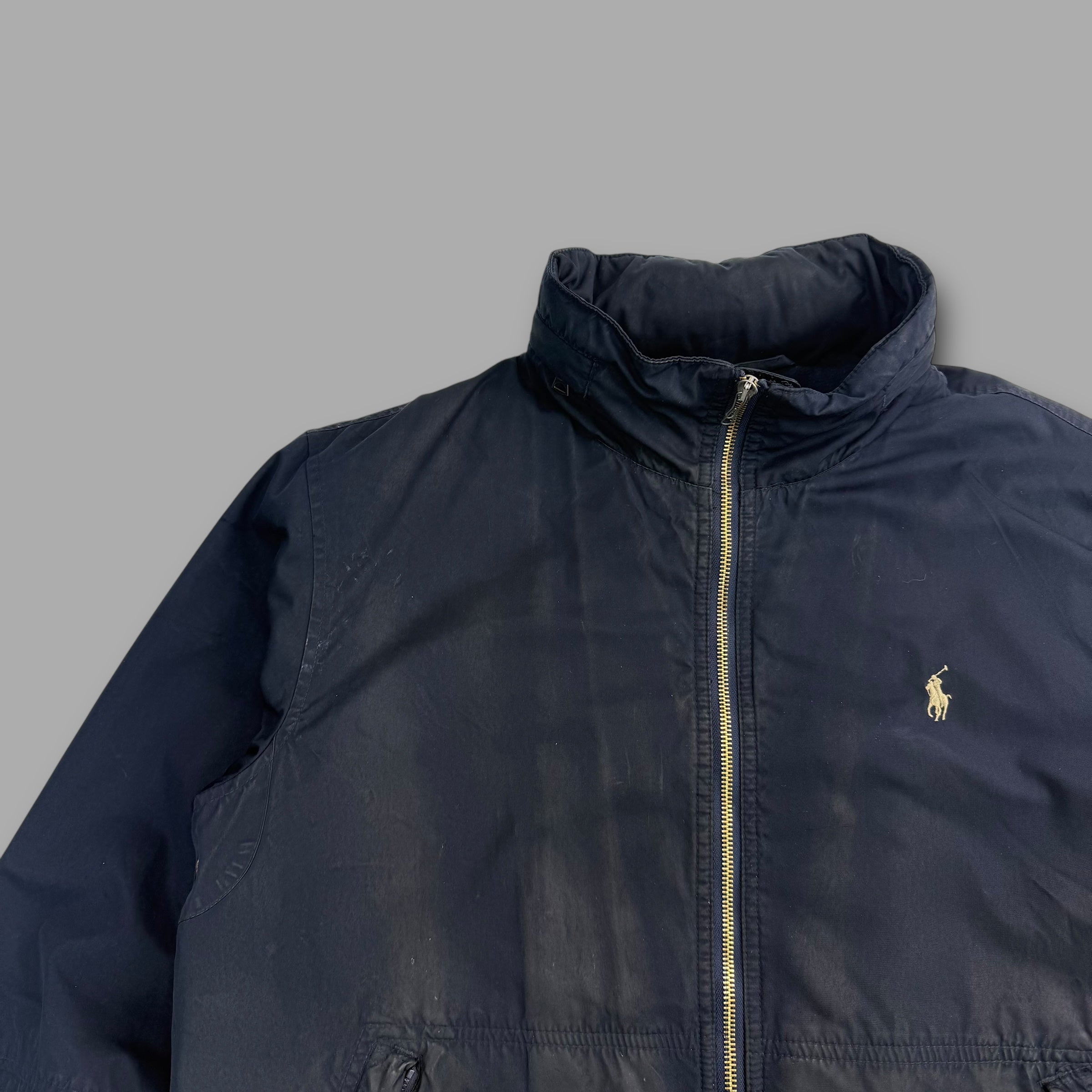 Ralph Lauren 2000's fleece lined coach jacket (L)