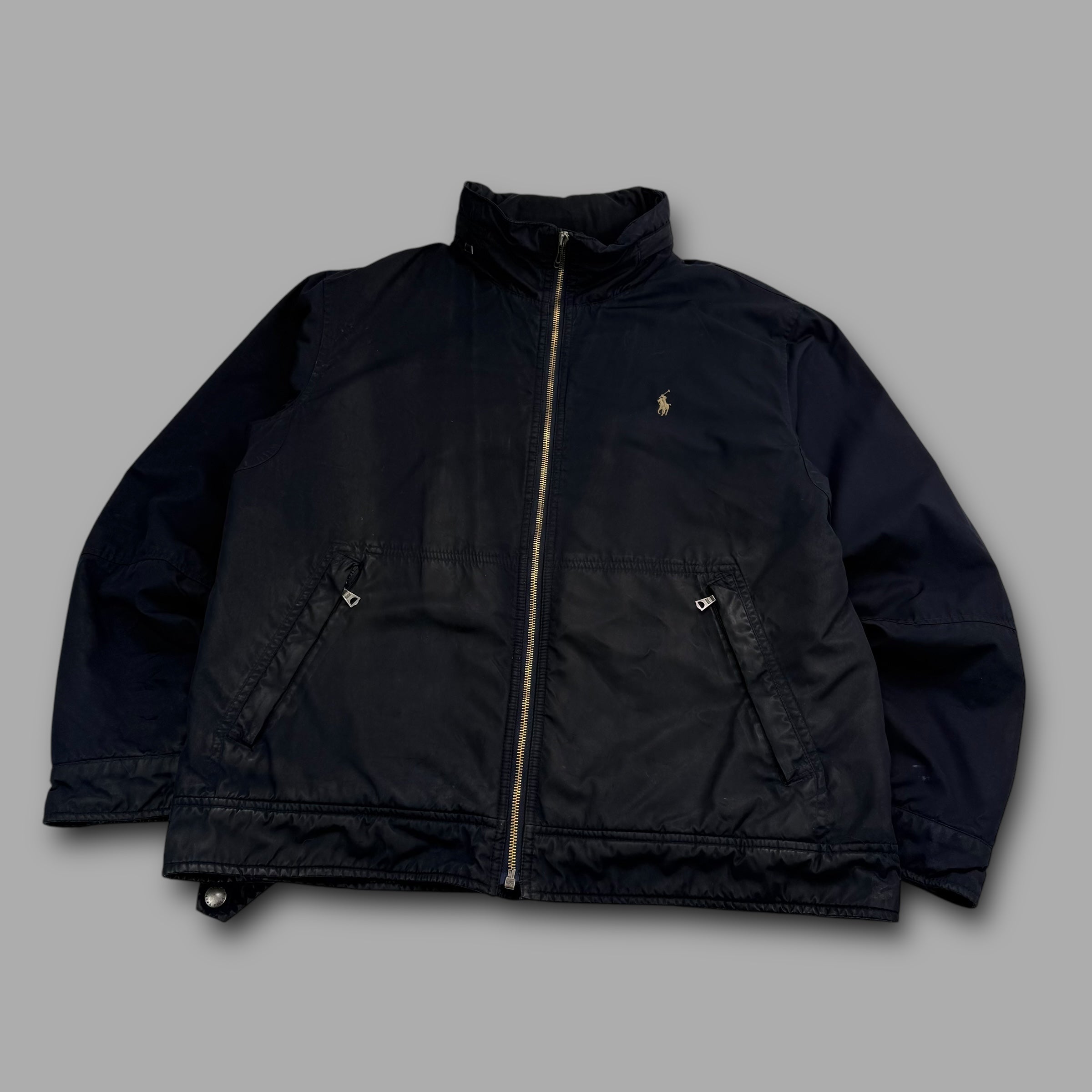 Ralph Lauren 2000's fleece lined coach jacket (L)