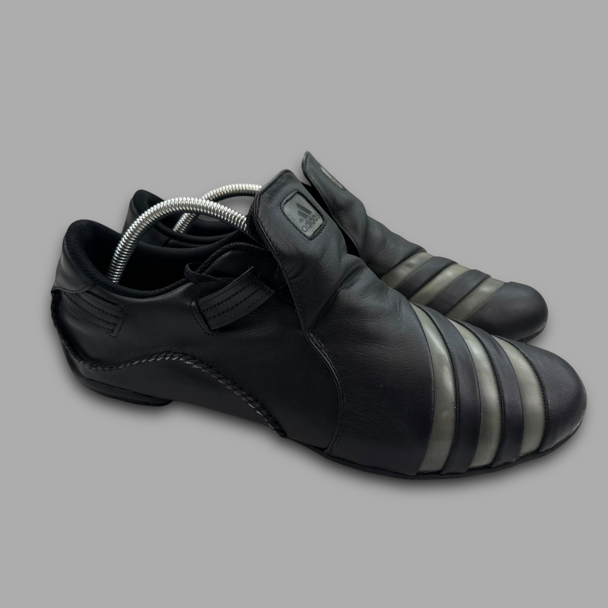 Adidas mactelo 2009 leather 'triple black' slip on (UK10.5)