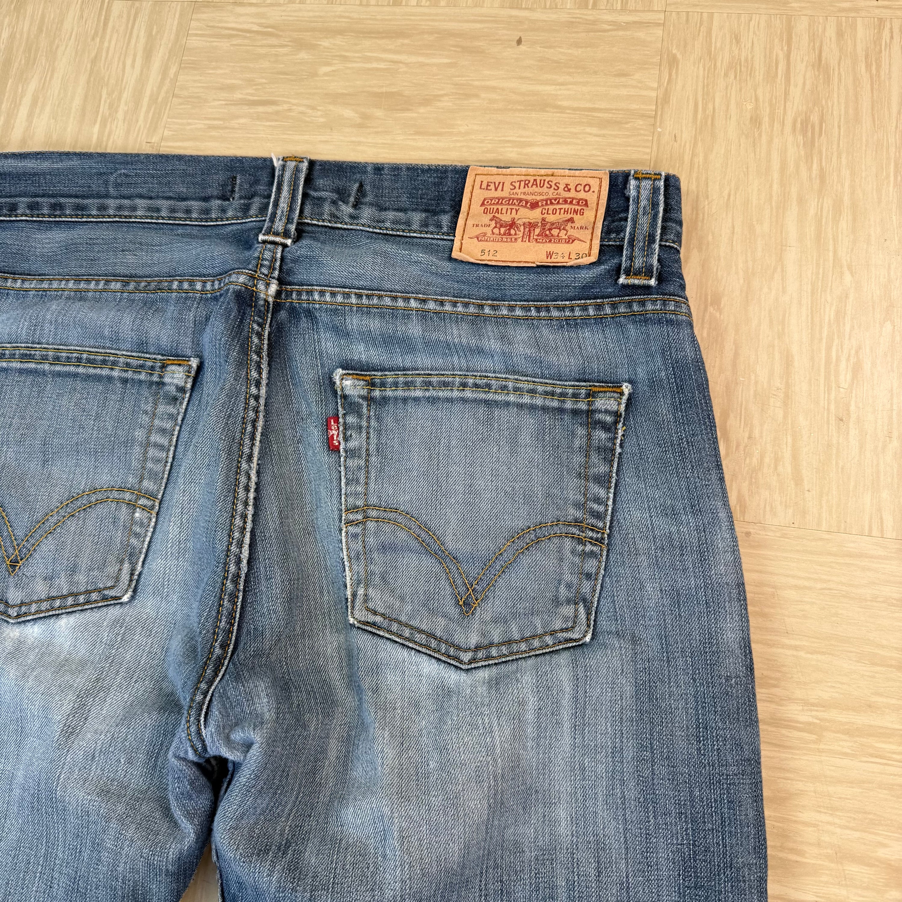 Levi's 512 2000's faded denim bootcut jeans (S)