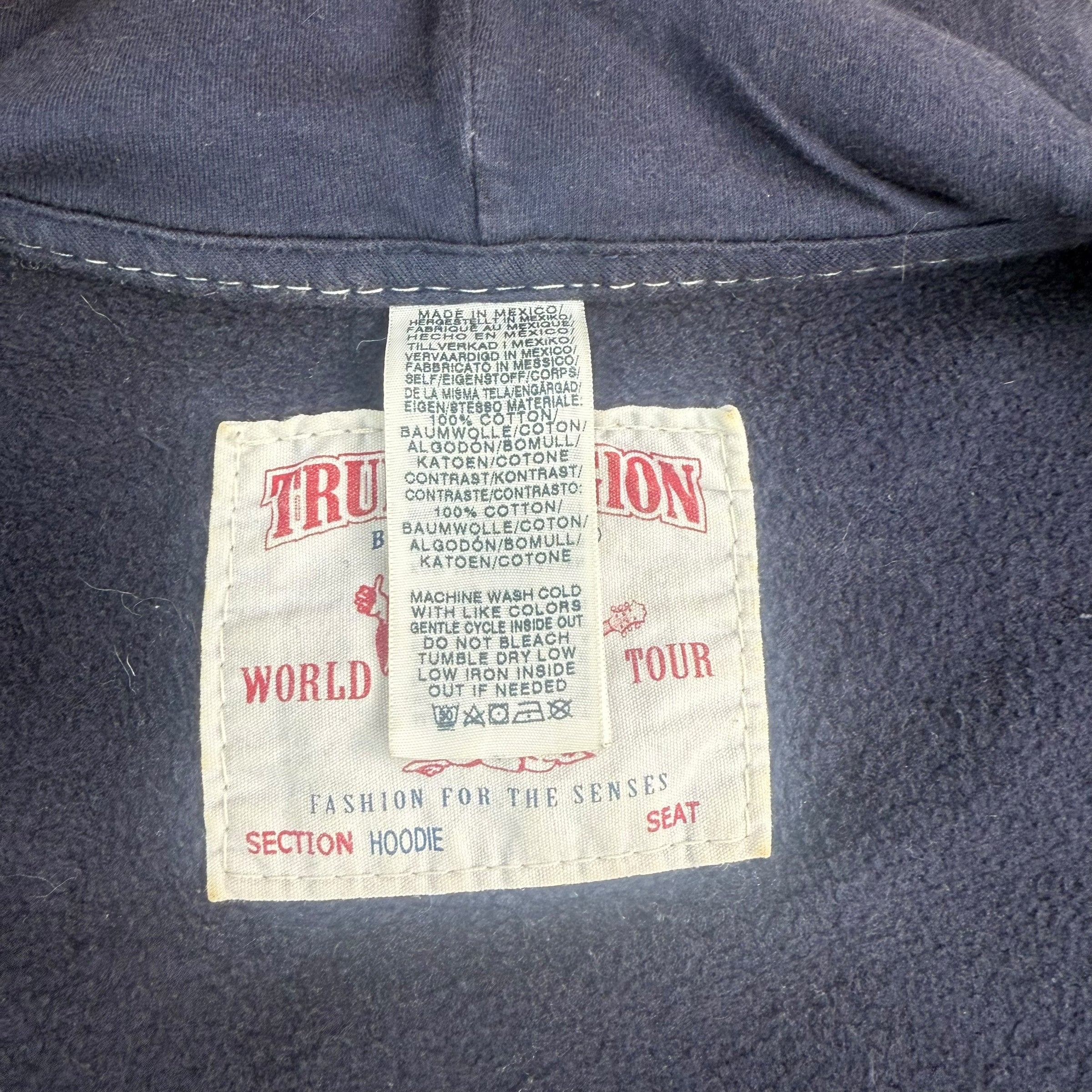 True religion 2000's big stitch full-zip hoodie (XL)