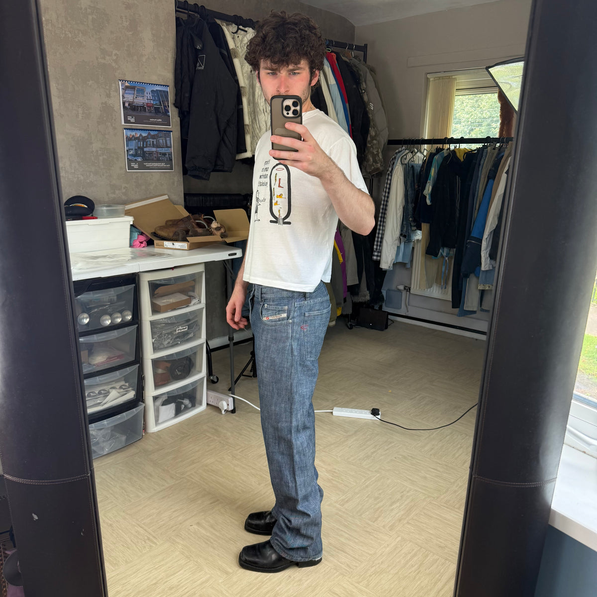 Diesel 1990's relaxed denim straight leg jeans (S)