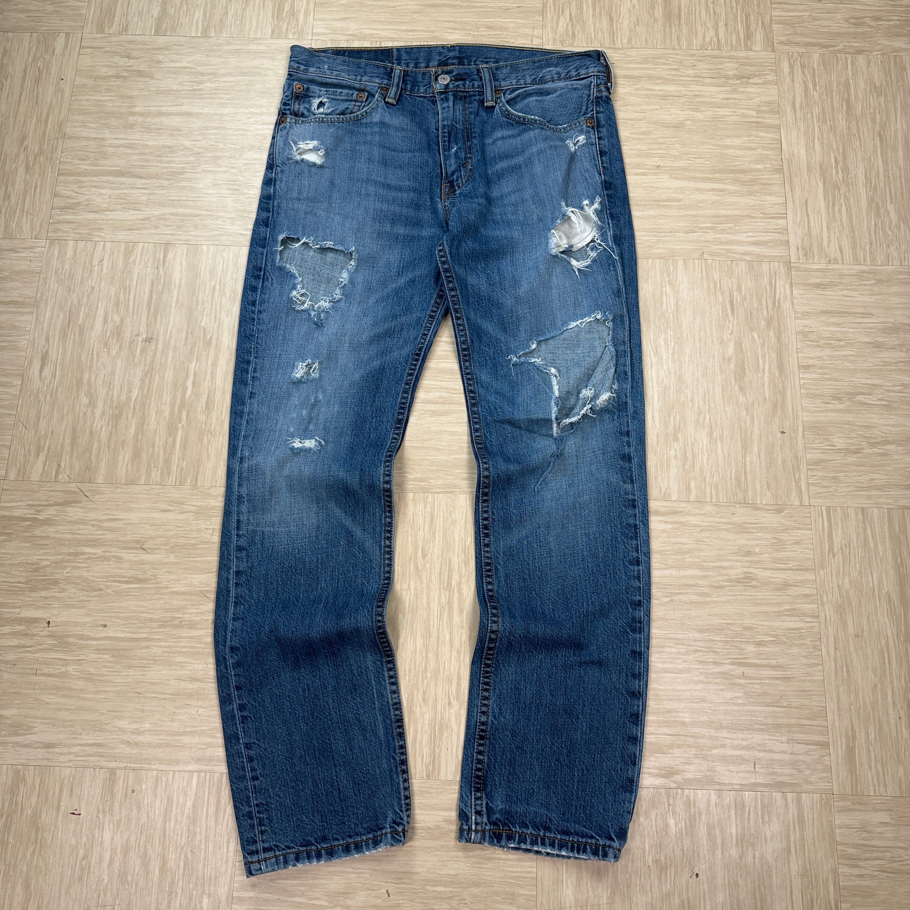 Levi's 511 2000's slim fit distressed jeans (S)