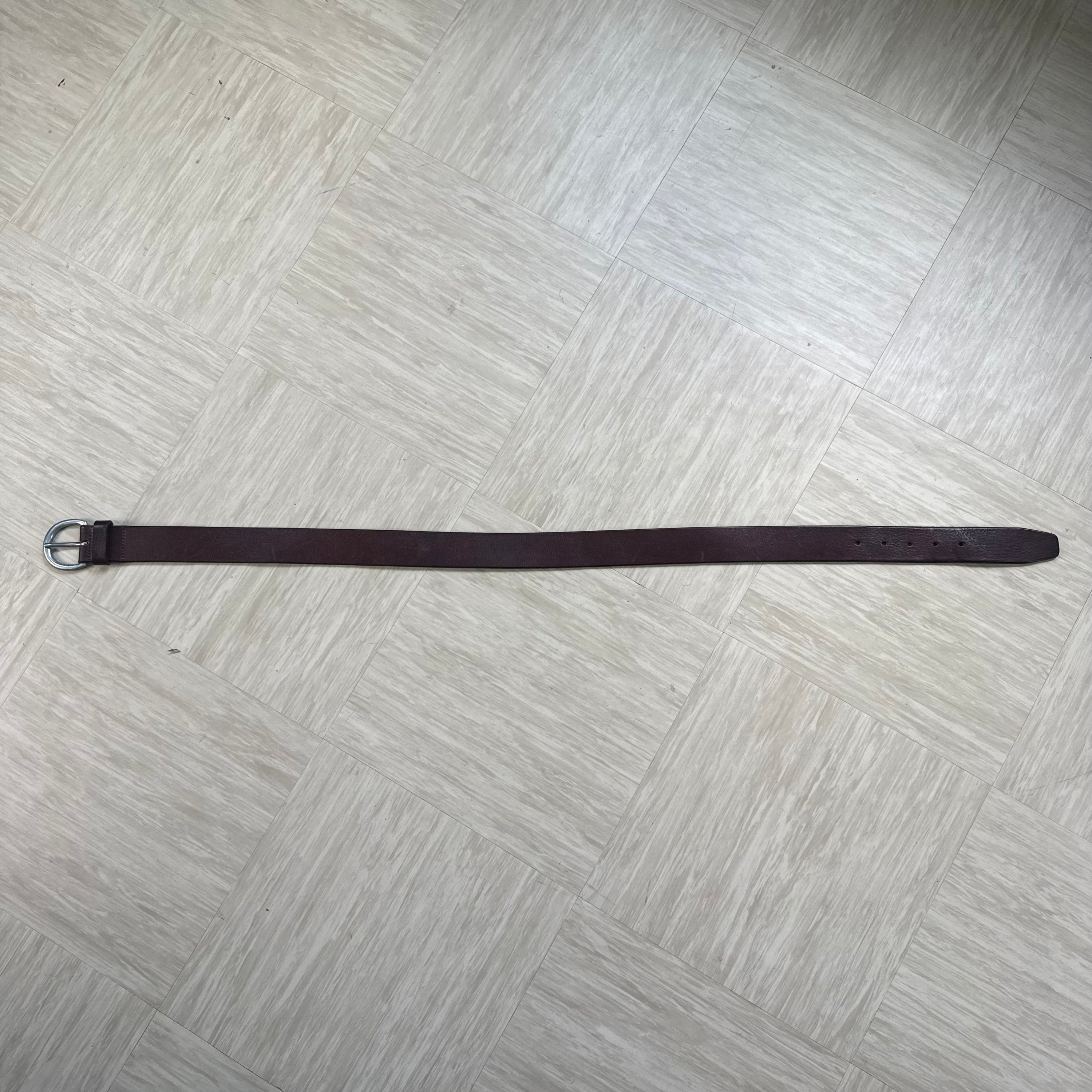 Replay 2000's dark brown leather belt (OS)