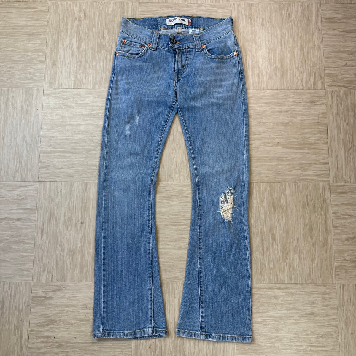Levi 527 2000's slouch flare denim jeans (S)