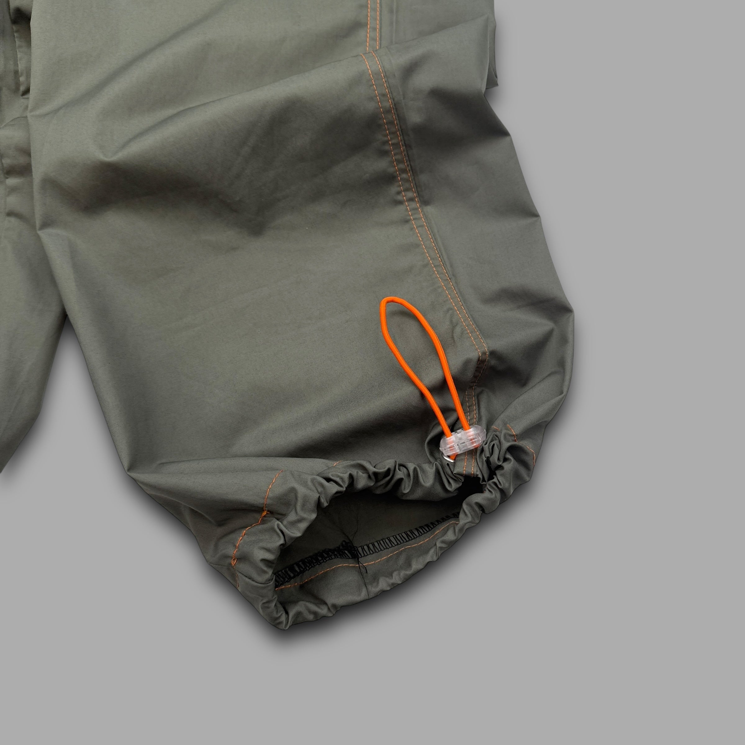 Diesel 2000's technical contrast stitch baggy nylon parachute pants (M)