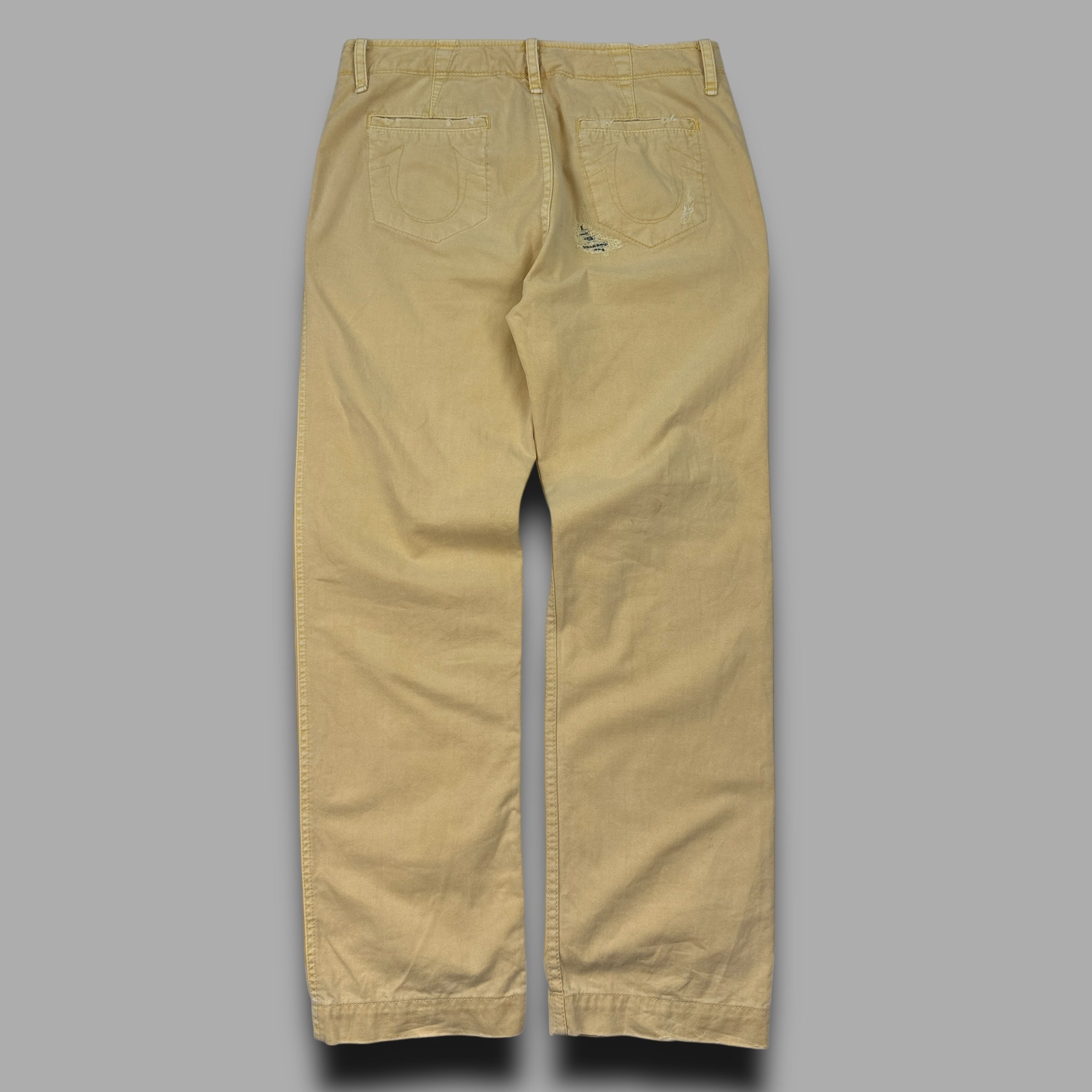 True religion 2000's straight leg ripped jeans (M)