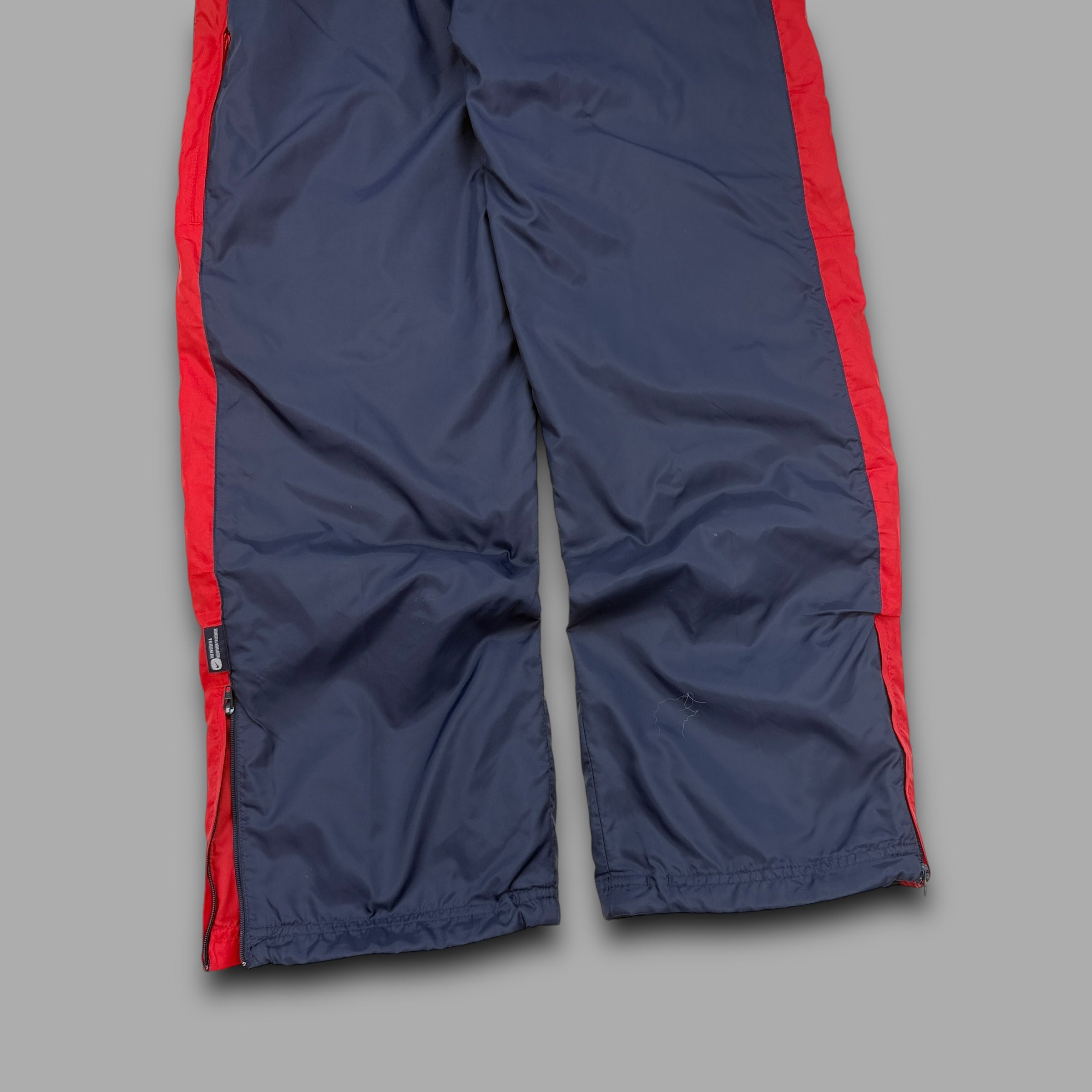 Nike 2000's baggy wide leg track bottoms (S)