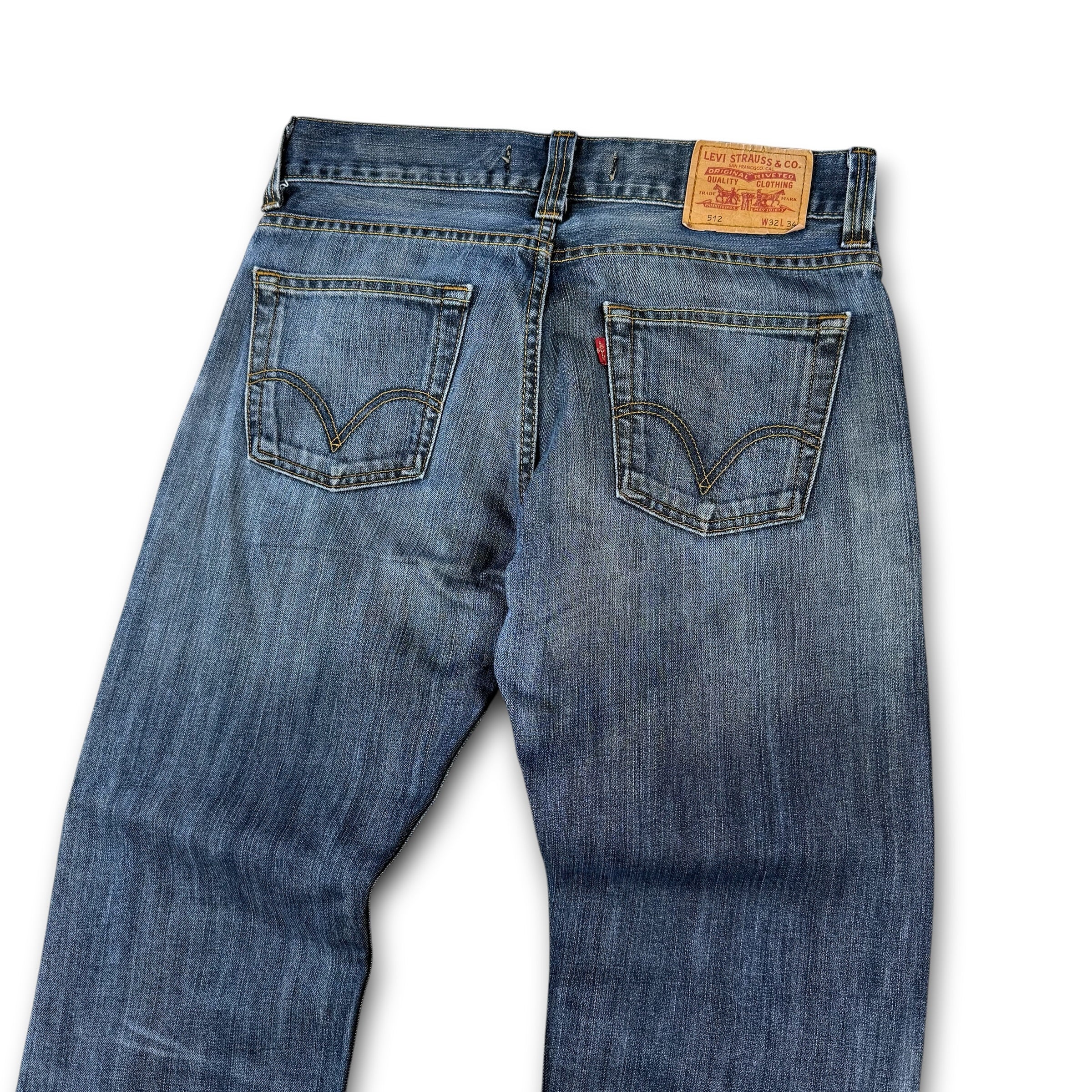 Levi's 512 2000's faded denim bootcut jeans (M-L)