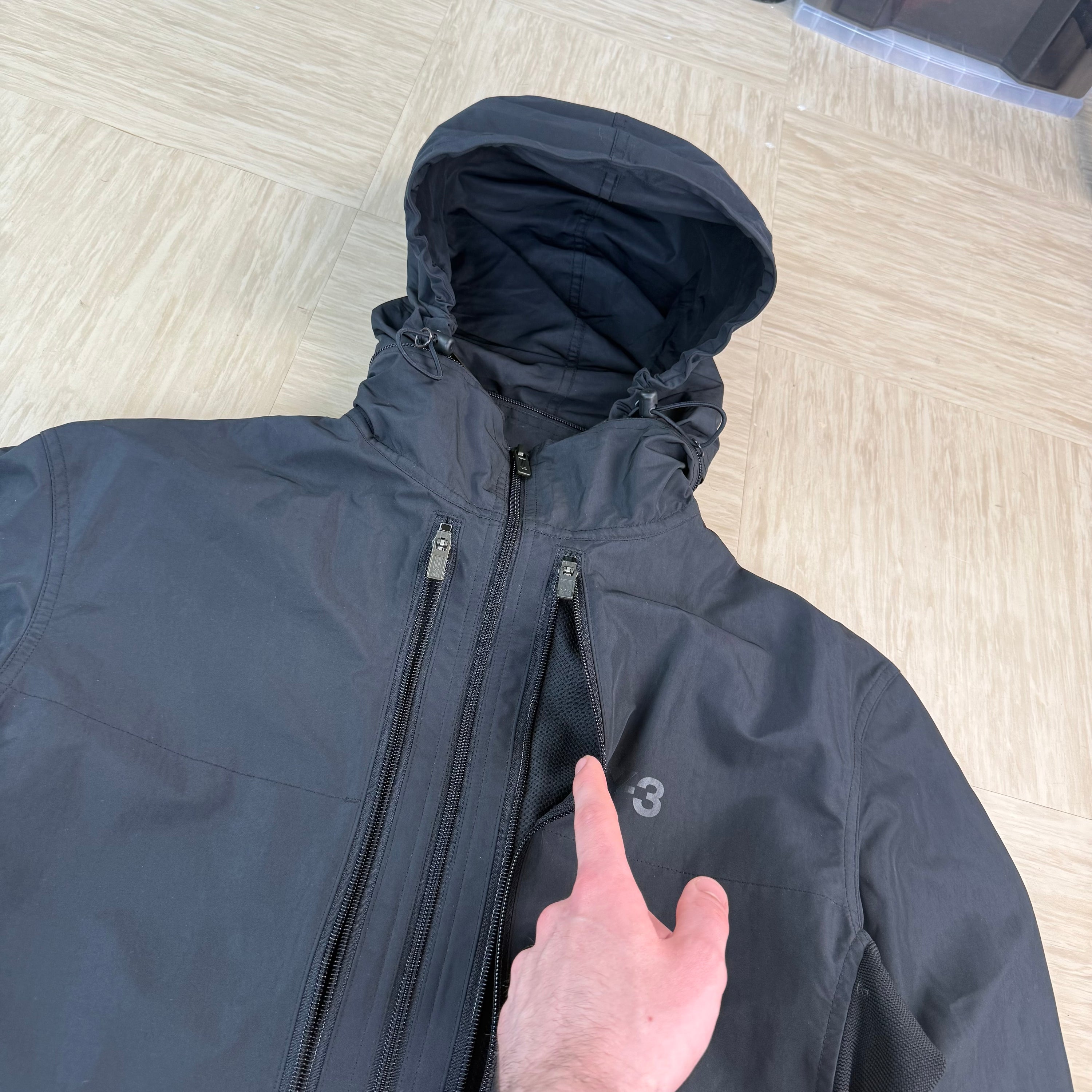 Adidas x Yohji Yamamoto sample 2000's technical hidden pocket Y3 jacket (M)