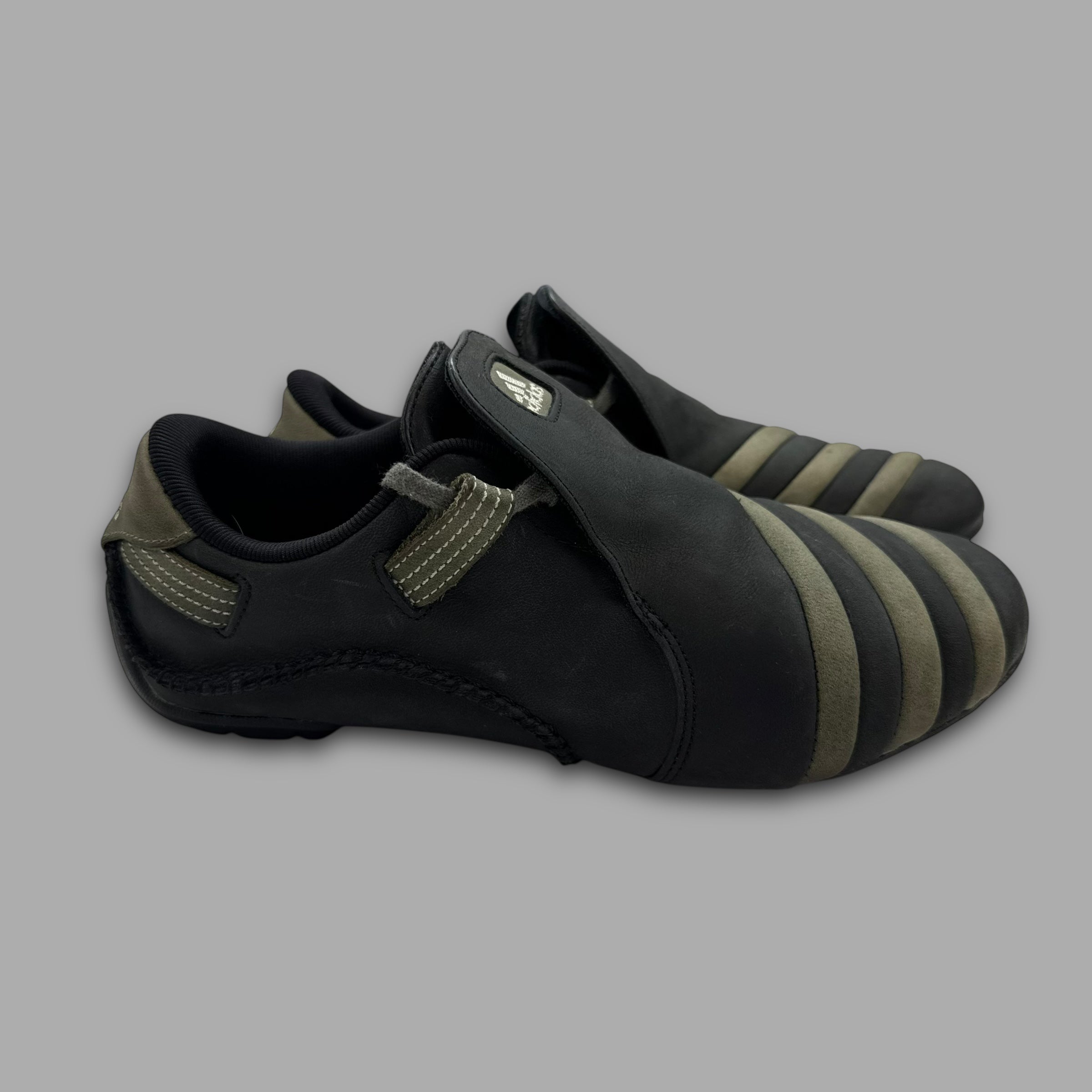 Adidas mactelo 2008 leather 'black' slip-on (UK7)