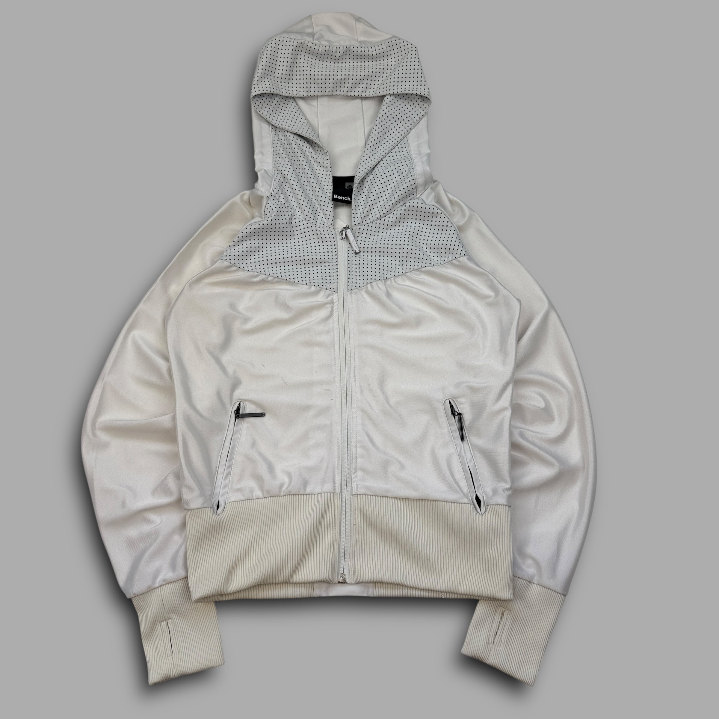Bench 2000's perforated zip up hoodie (S-M) wms
