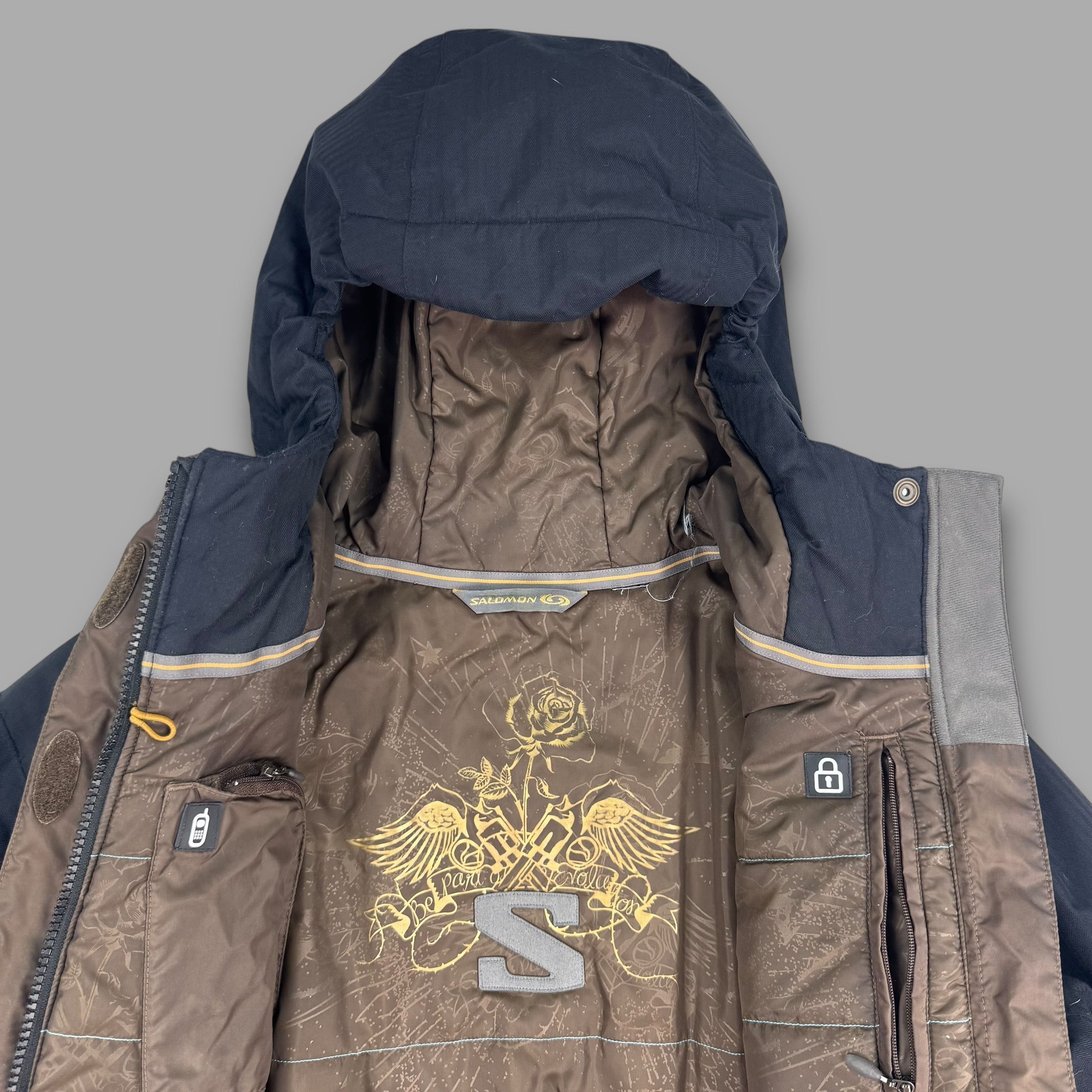 Salomon 2008 technical pinstripe clima pro ski jacket (M)