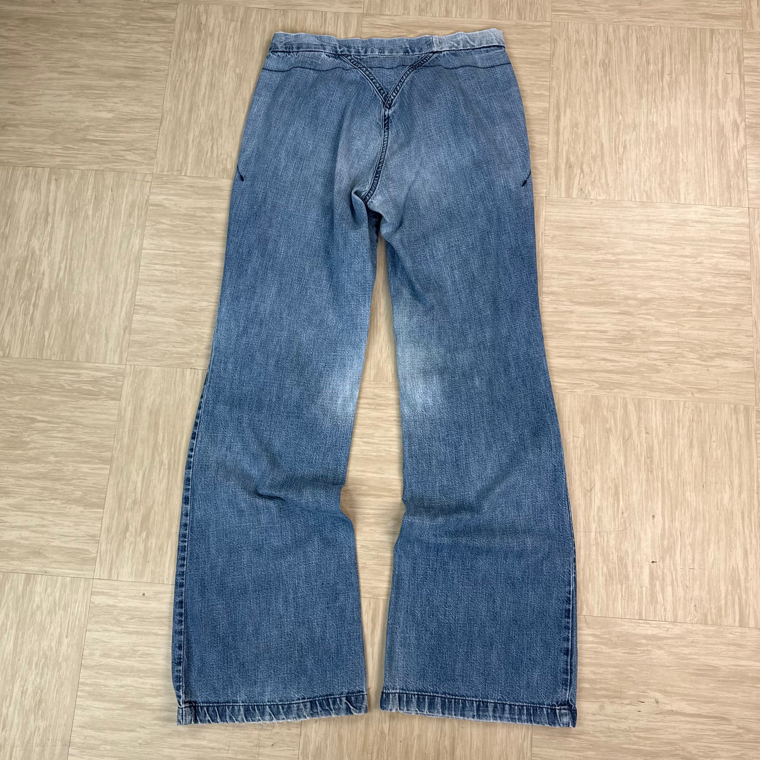 Diesel 2000's faded low waisted denim bootcut jeans (S)