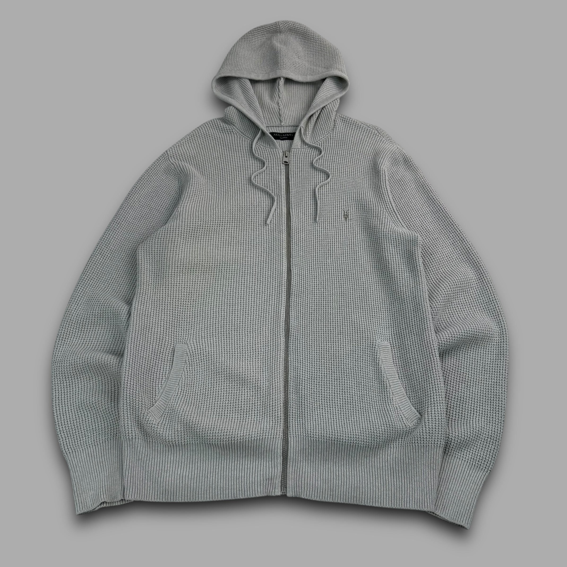 All saints 2000's knit trias hoodie (M)