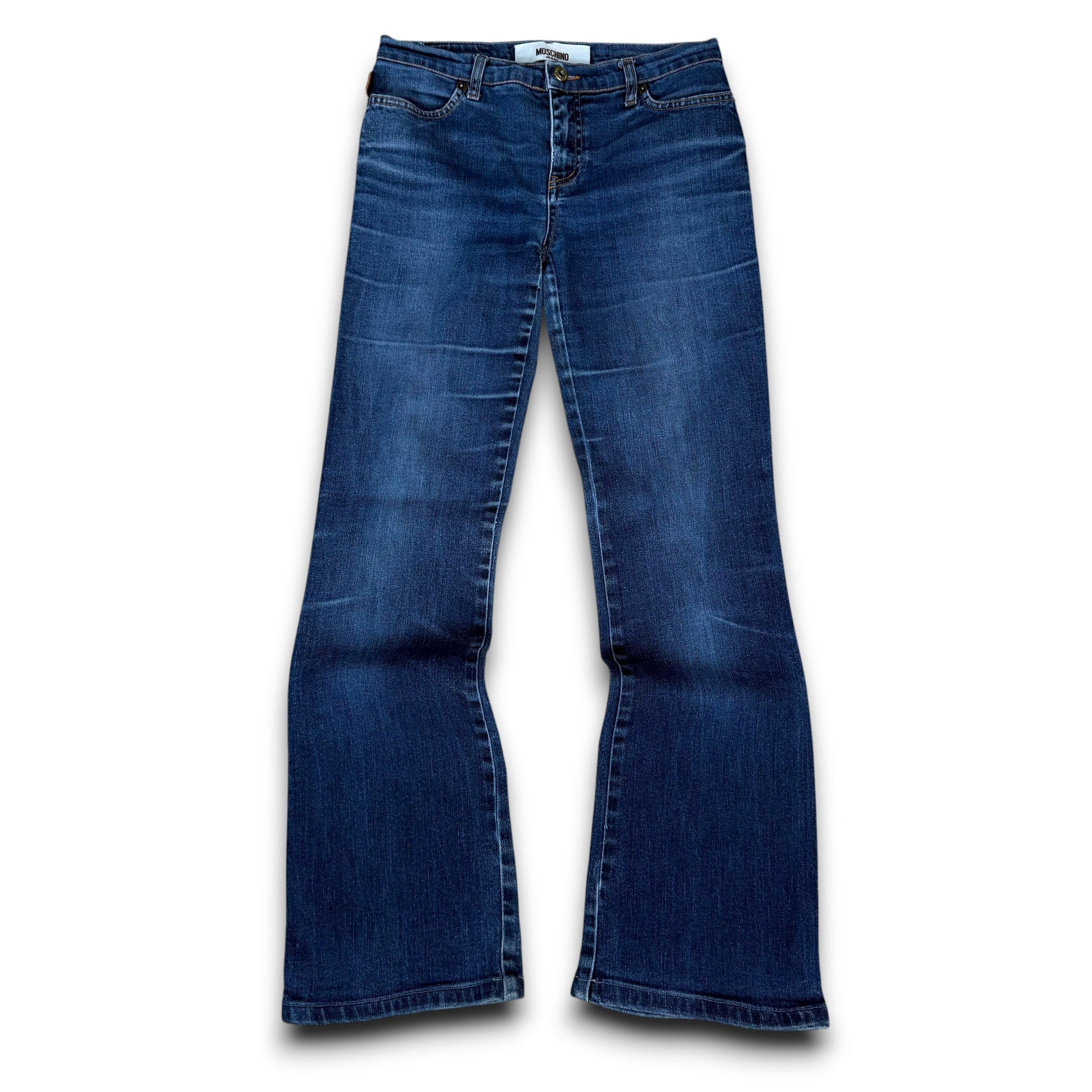 Moschino 2000's low waisted fitted denim bootcut jeans (S)