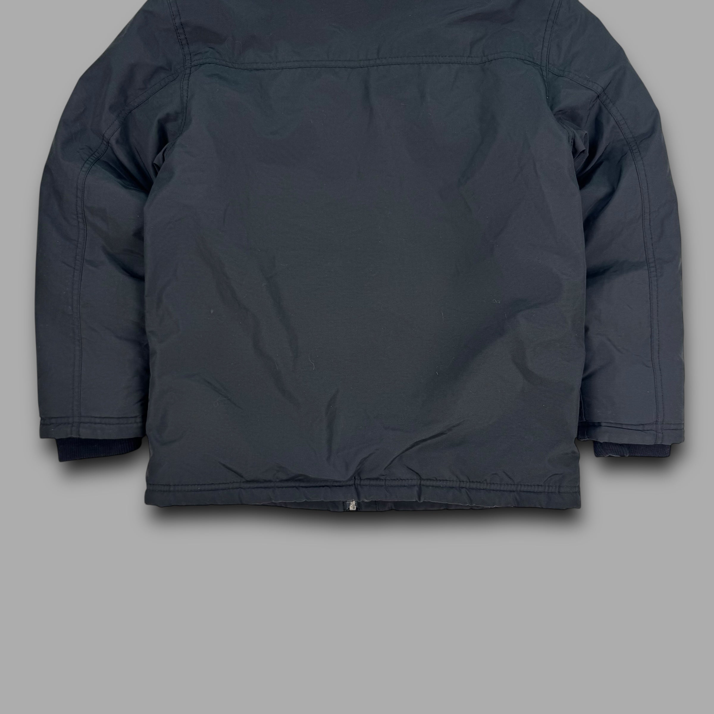 Quiksilver 2000's technical multi pocket fur hood shell jacket (L) wms