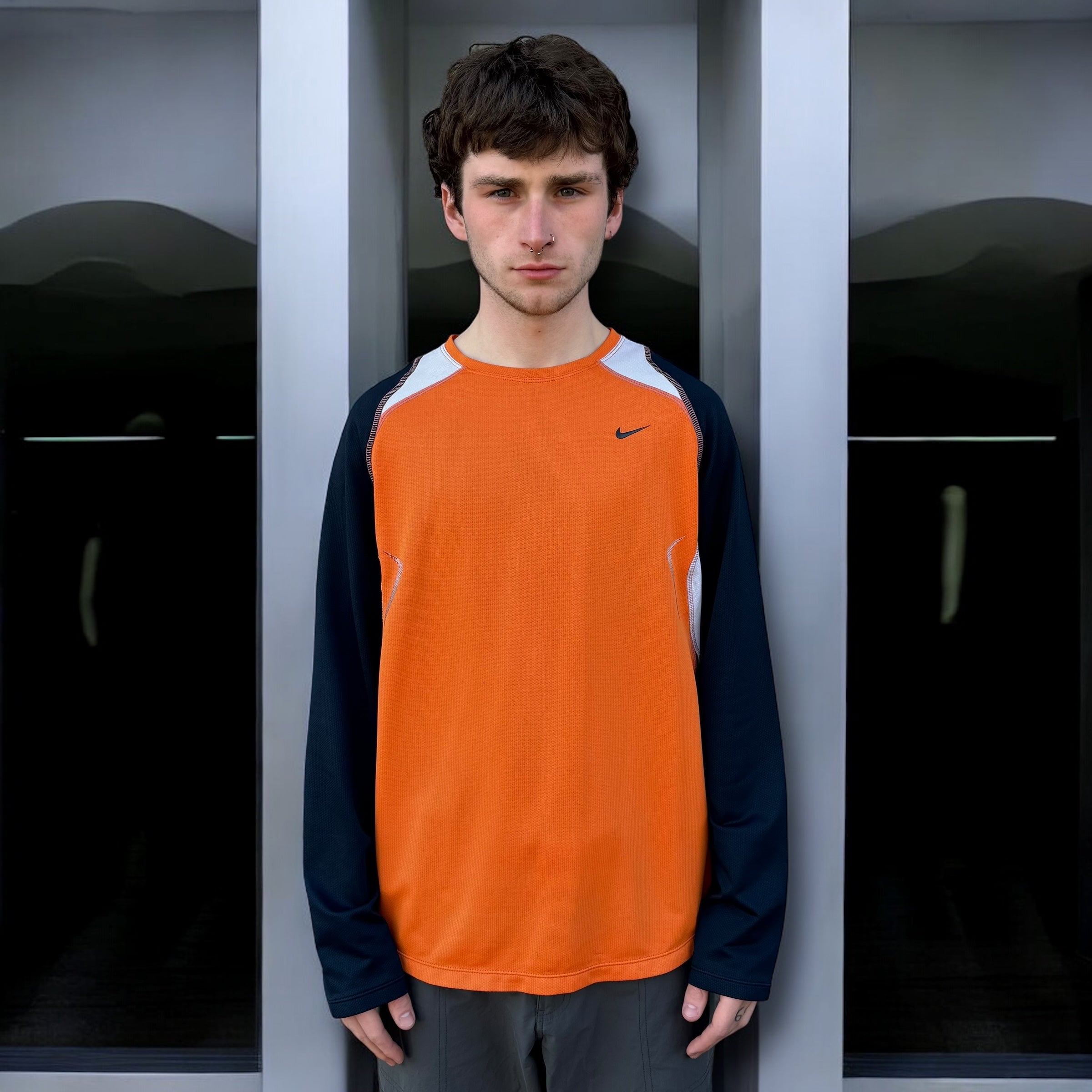 Nike 2000's technical paneled dri-fit long sleeve tee (L)