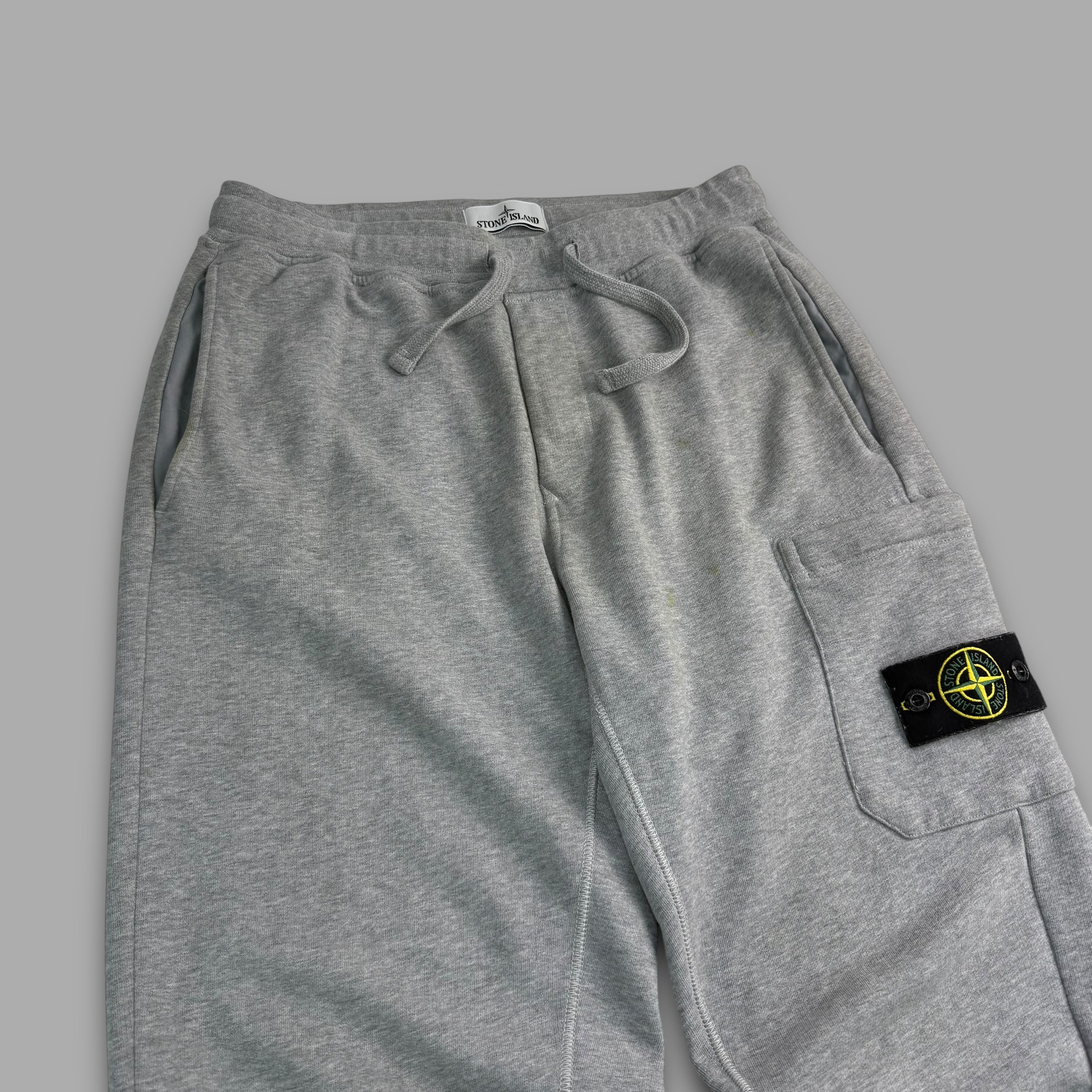 Stone island straight leg grey joggers (S)