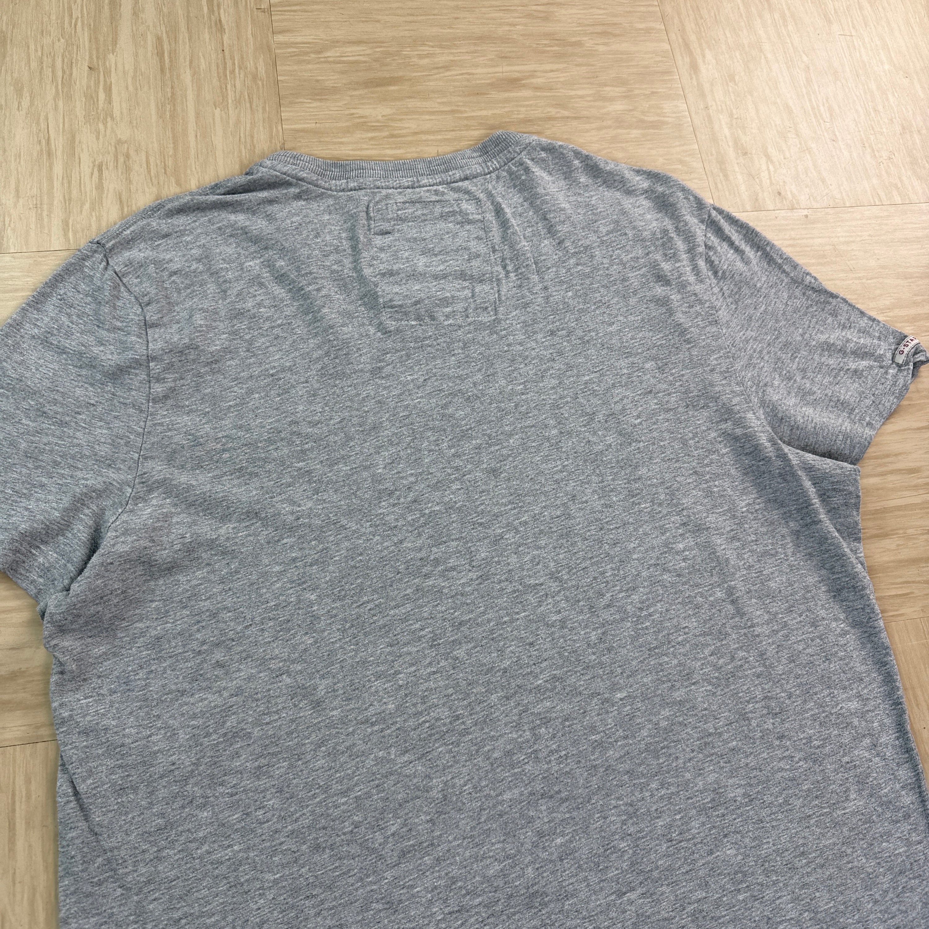 Gstar raw 2000's puff print spellout muscle fit tee (S)