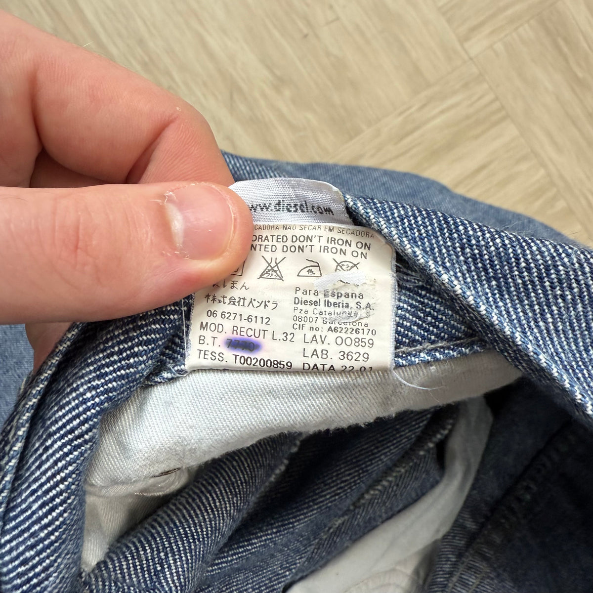 Diesel 1990's relaxed denim straight leg jeans (S)