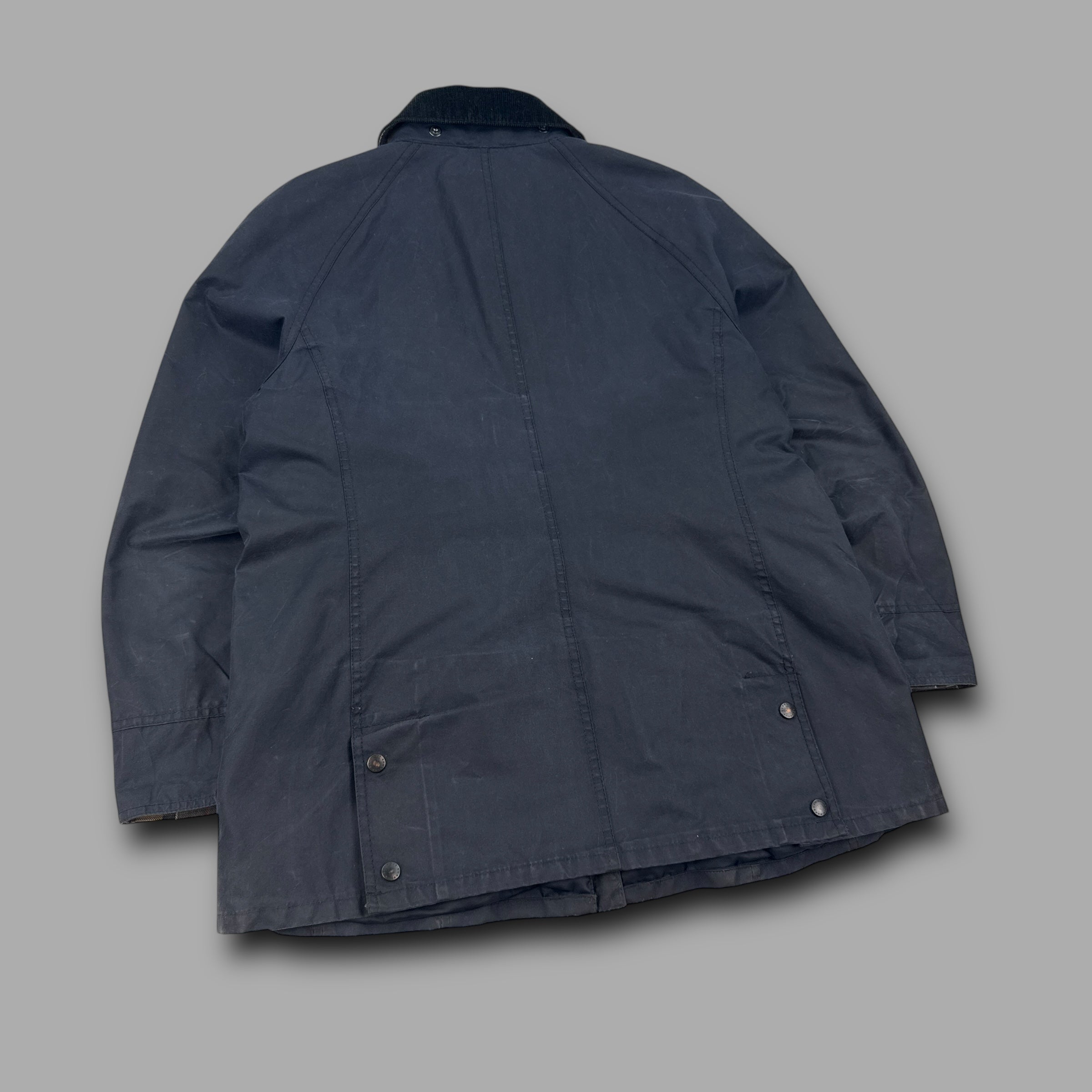 Barbour 2000's beadnell technical zip-up waxed jacket (S-M)