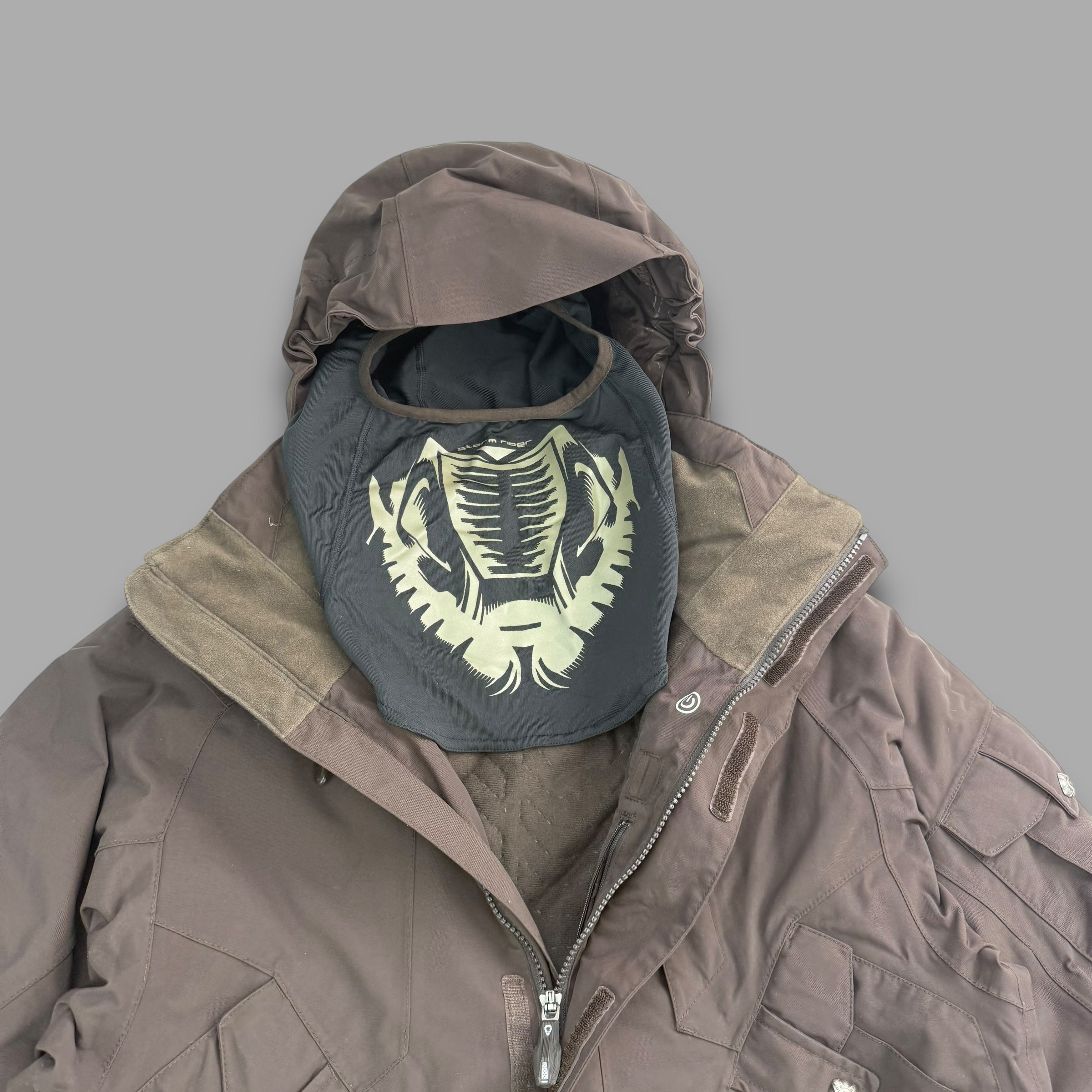 The north face cryptic 2008 technical multi-pocket balaclava ski jacket (S-L)